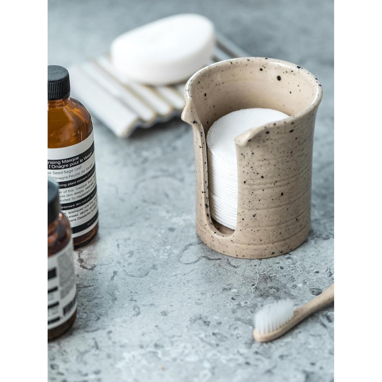 Dispensador de Vasos de Cerámica YHOJOY 3 Oz Blanco