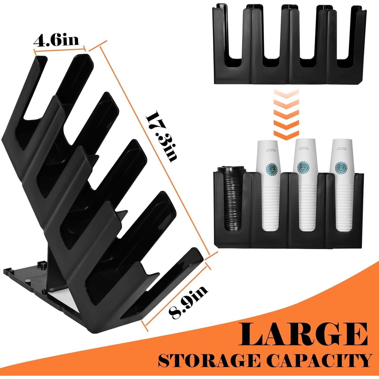 Dispensador de Tazas Desechables Riiriou 4 Compartimentos