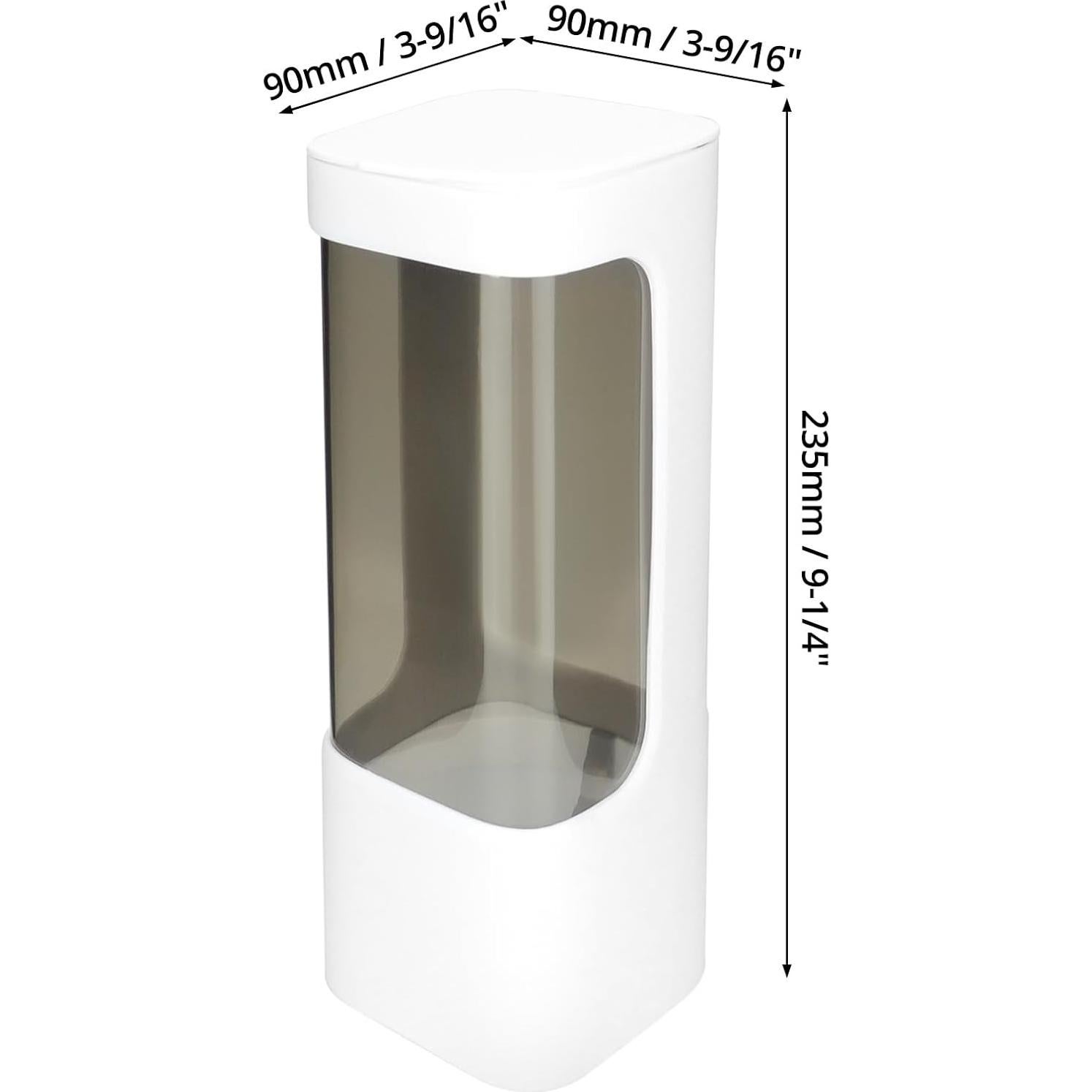 Dispensador de Tazas de Pared QWORK, 2 Soportes Higiénicos