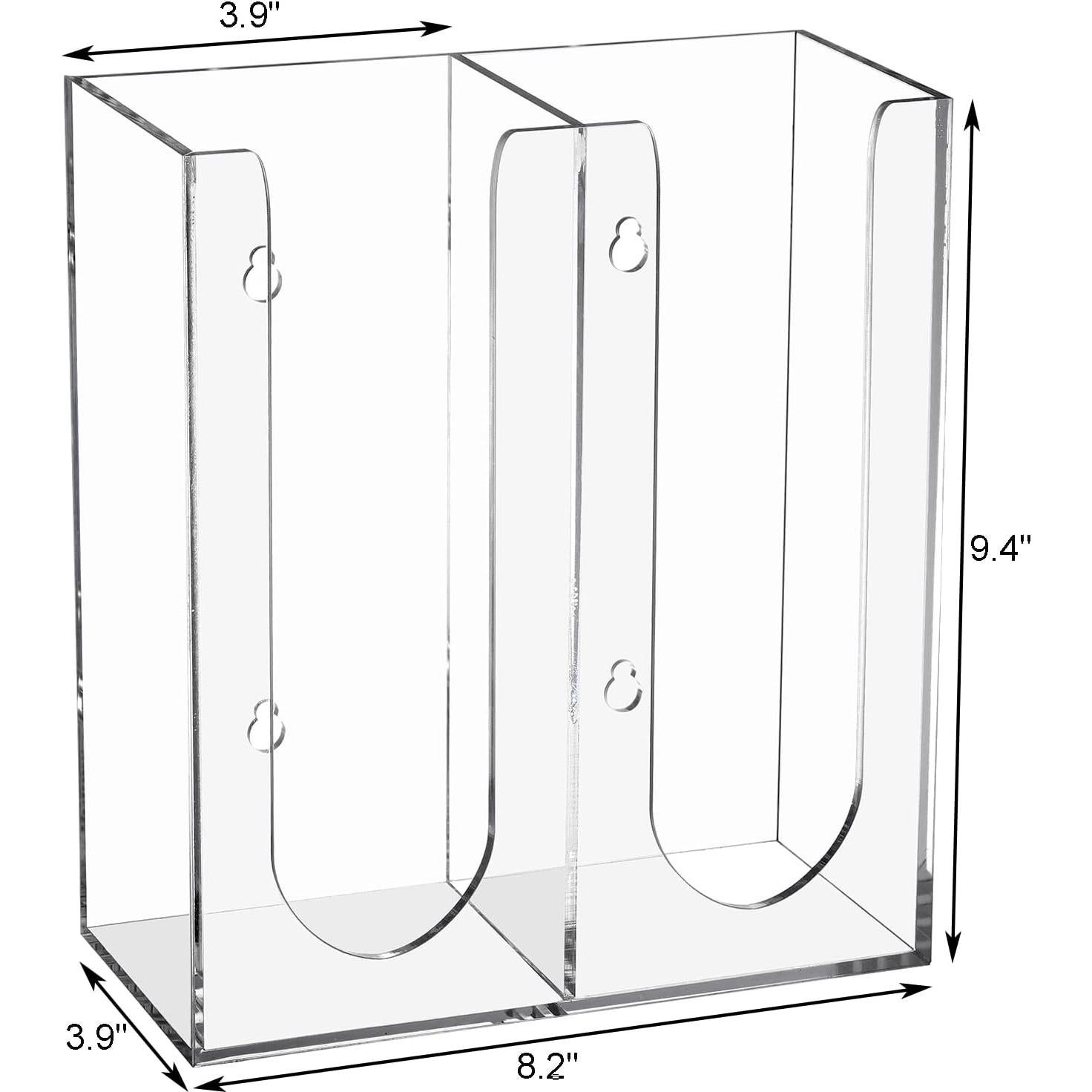 Organizador de Tazas de Acrílico Suwimut 2 Compartimentos