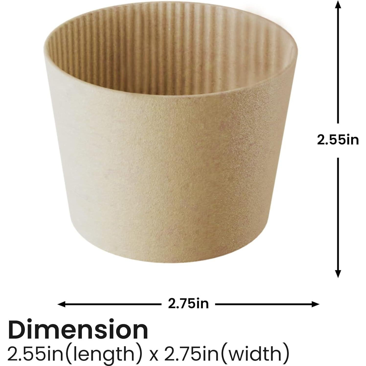 Mangas de Papel Kraft Homelance 900 Pcs para Tazas 12-24oz