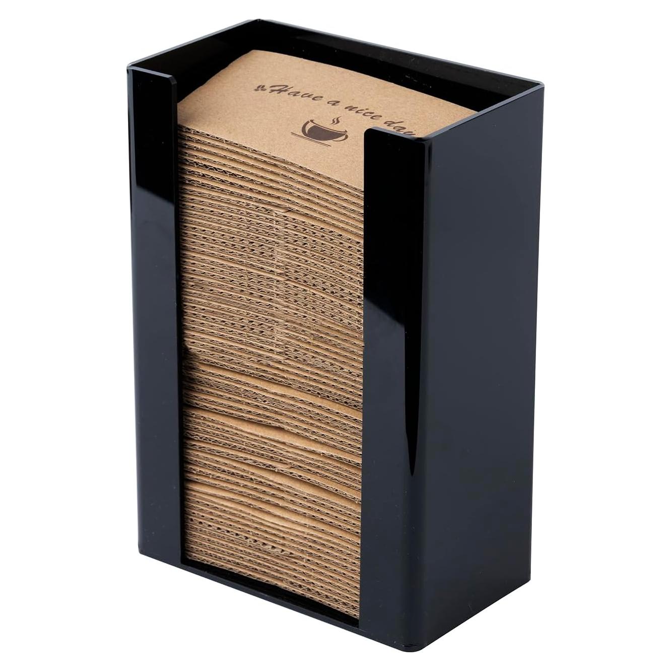 Porta mangas de café Inevibe negro para encimera o pared