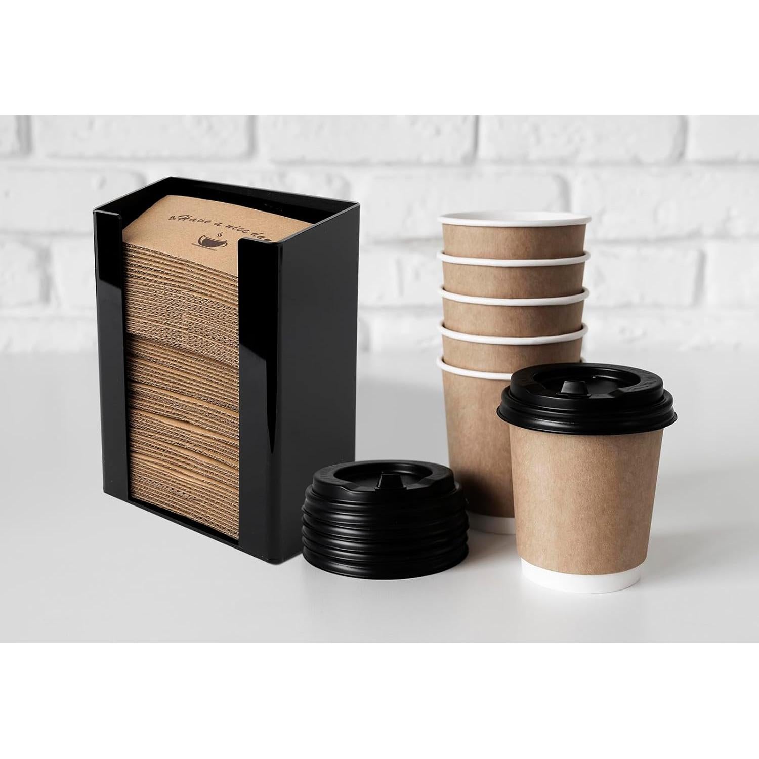 Porta mangas de café Inevibe negro para encimera o pared