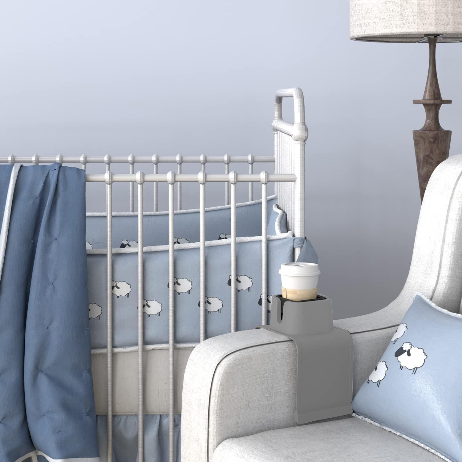 Soporte para Tazas de Sofá vodvob Antideslizante Gris 42x14 cm