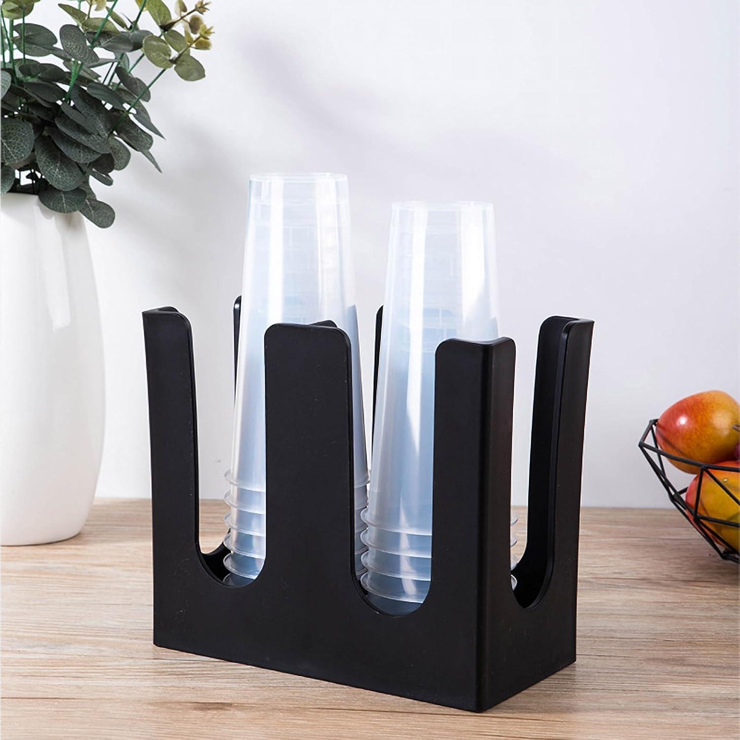 Soporte Dispensador de Vasos de Papel Tirifer 2 Compartimentos