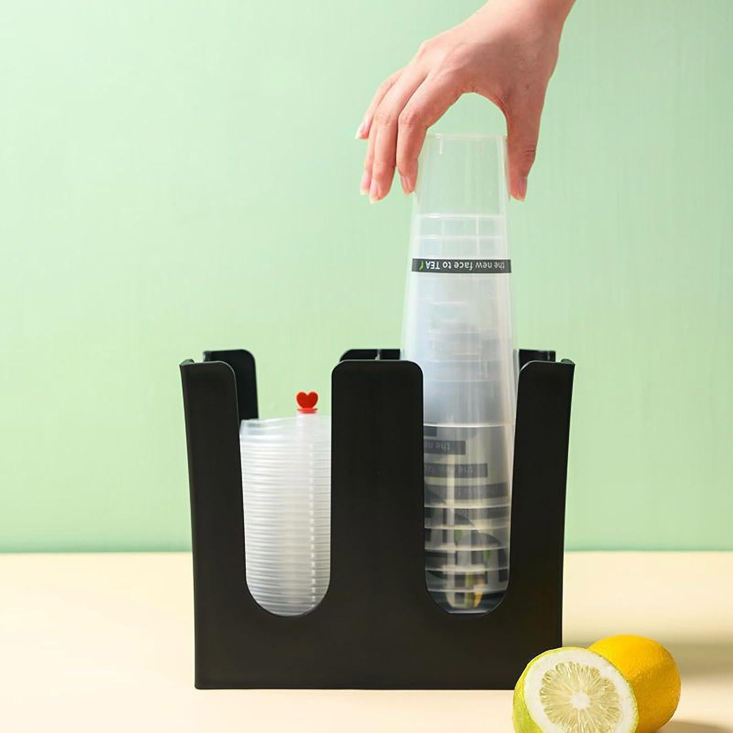 Soporte Dispensador de Vasos de Papel Tirifer 2 Compartimentos