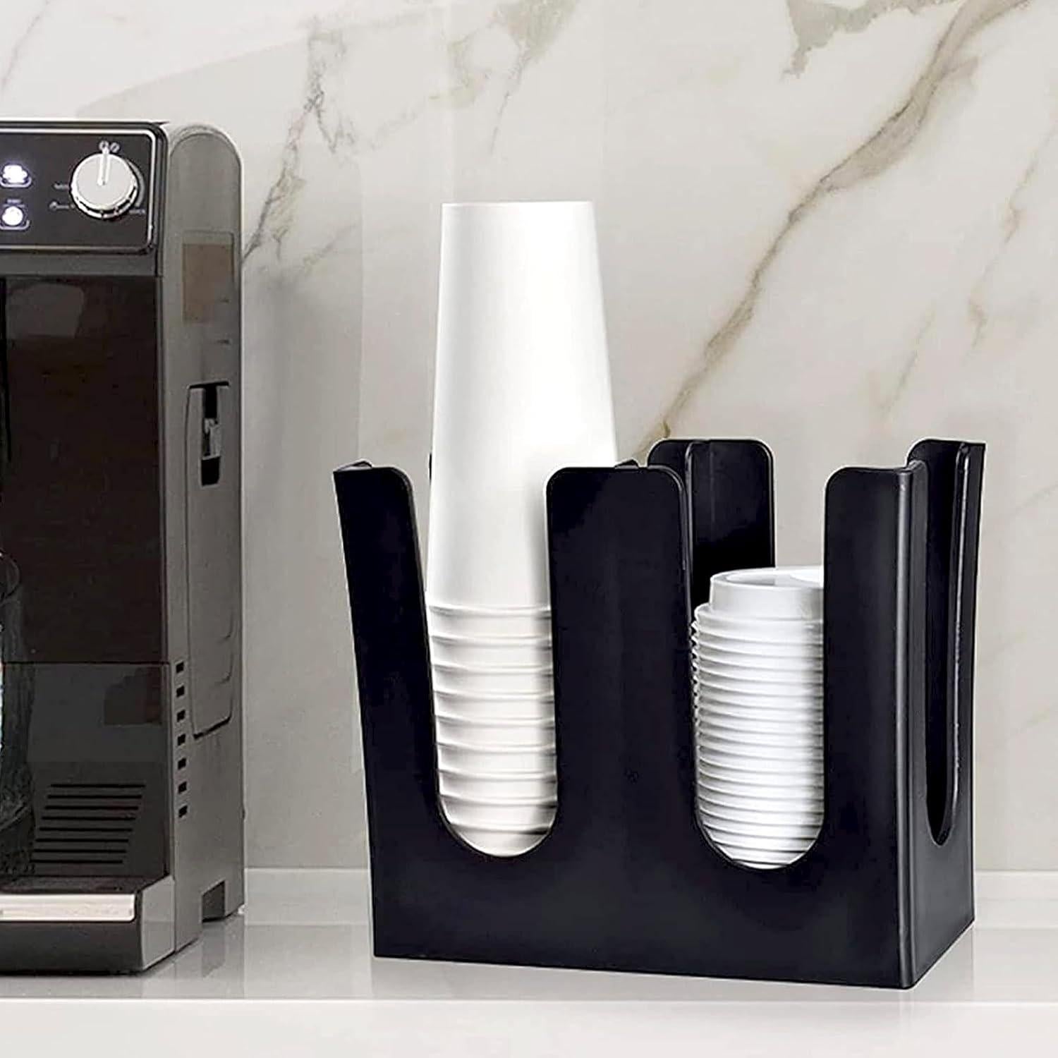 Soporte Dispensador de Vasos de Papel Tirifer 2 Compartimentos