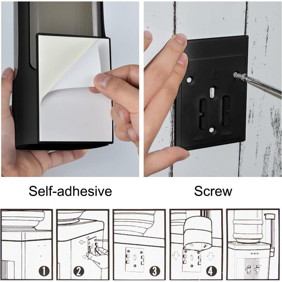 Dispensador de Vasos Desechables EOFJRUC Negro 3oz-5oz