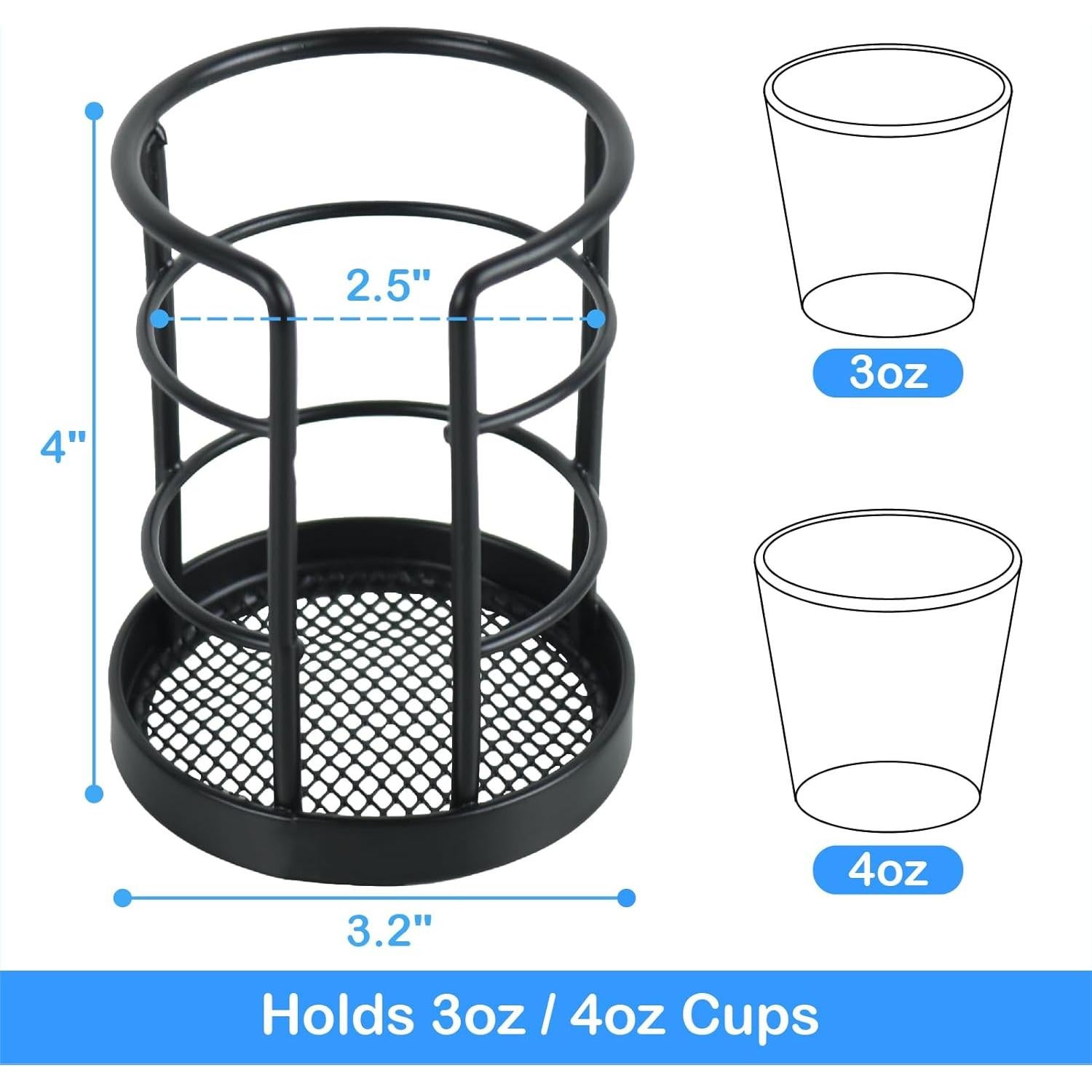 Dispensador de Tazas de Papel Negro HillSpring 2 Paquete