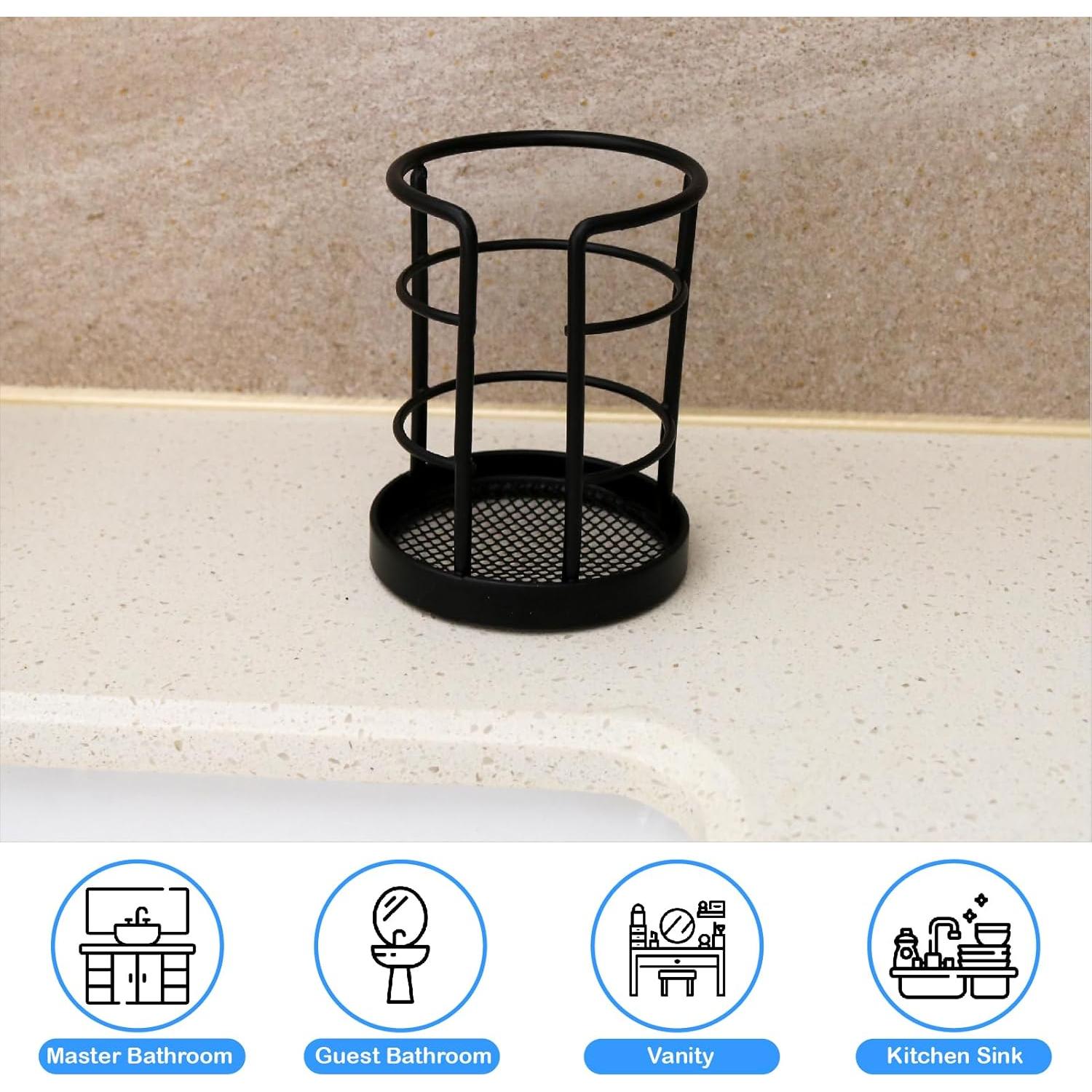 Dispensador de Tazas de Papel Negro HillSpring 2 Paquete