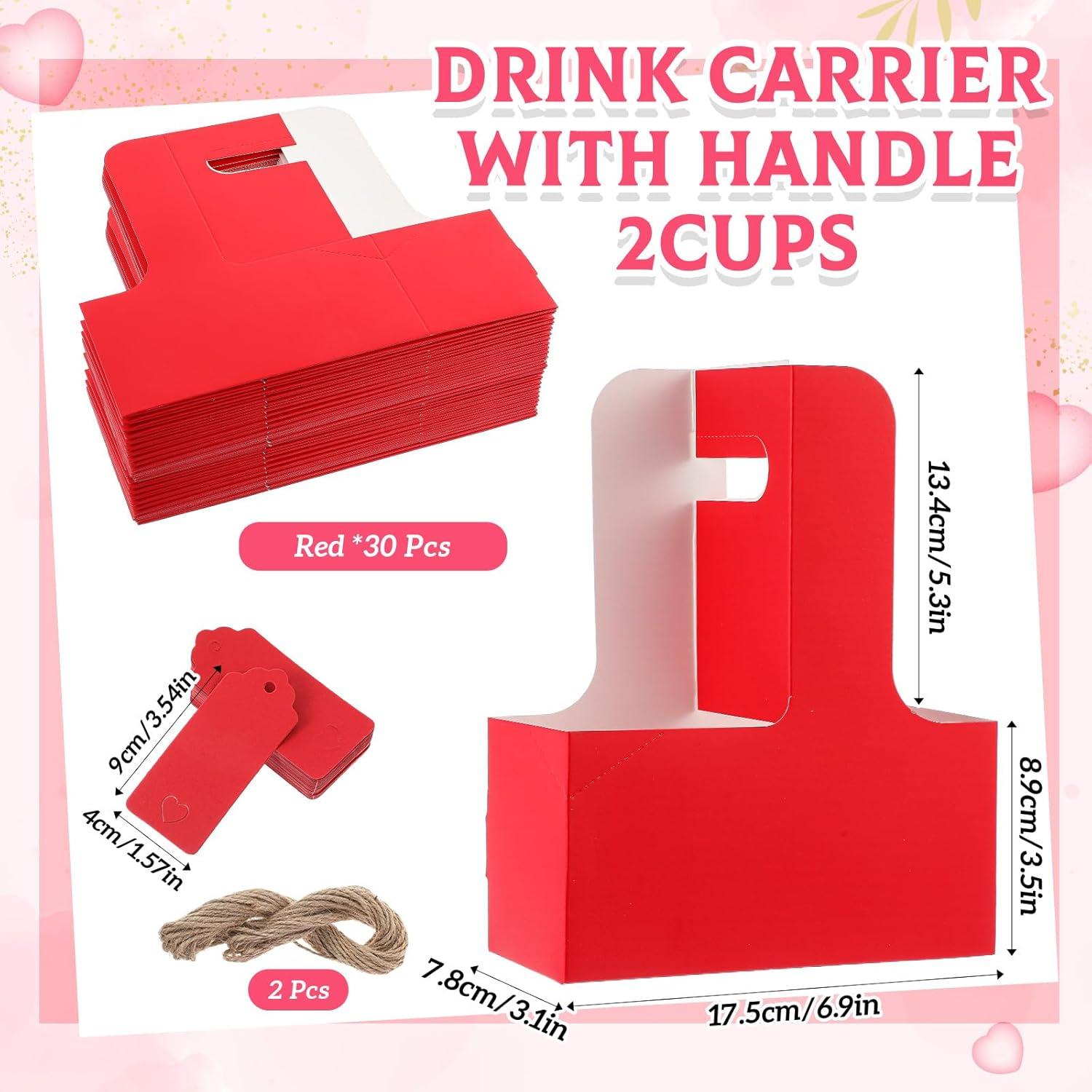 Paquete 50 Portavasos Cartón Kraft 2 Tazas 22 oz MotiMind