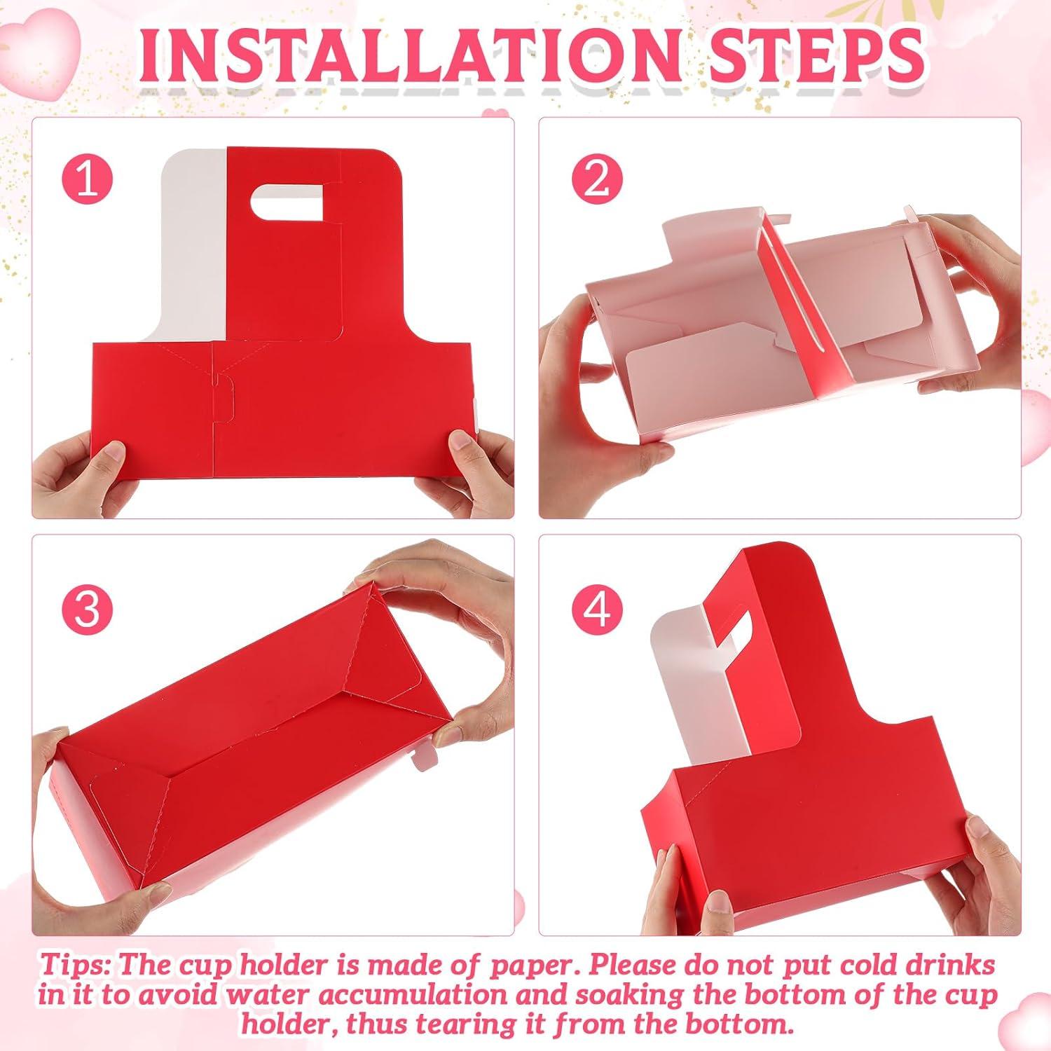 Paquete 50 Portavasos Cartón Kraft 2 Tazas 22 oz MotiMind