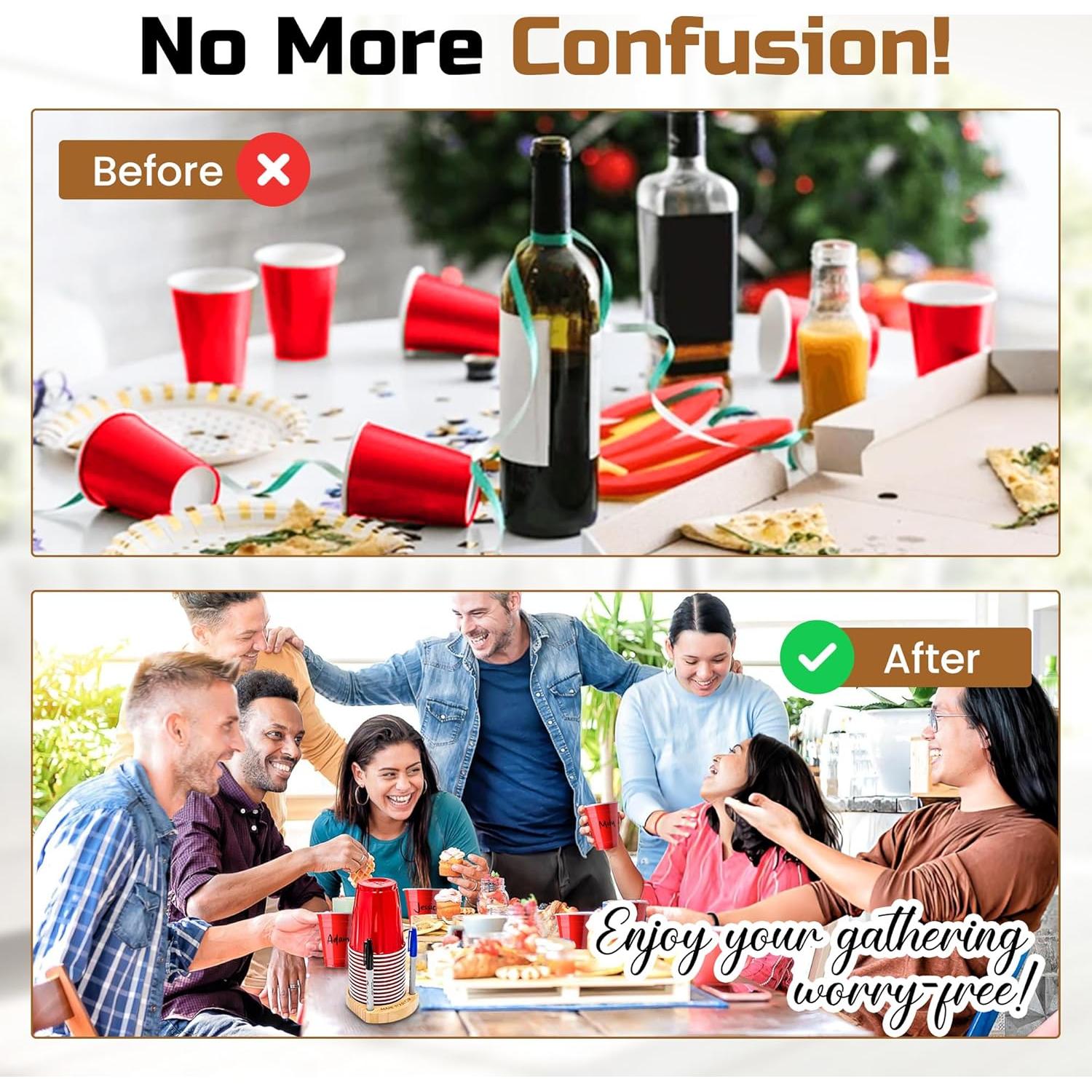 Soporte para Vasos de Fiesta Truvalent - Organizador Compacto