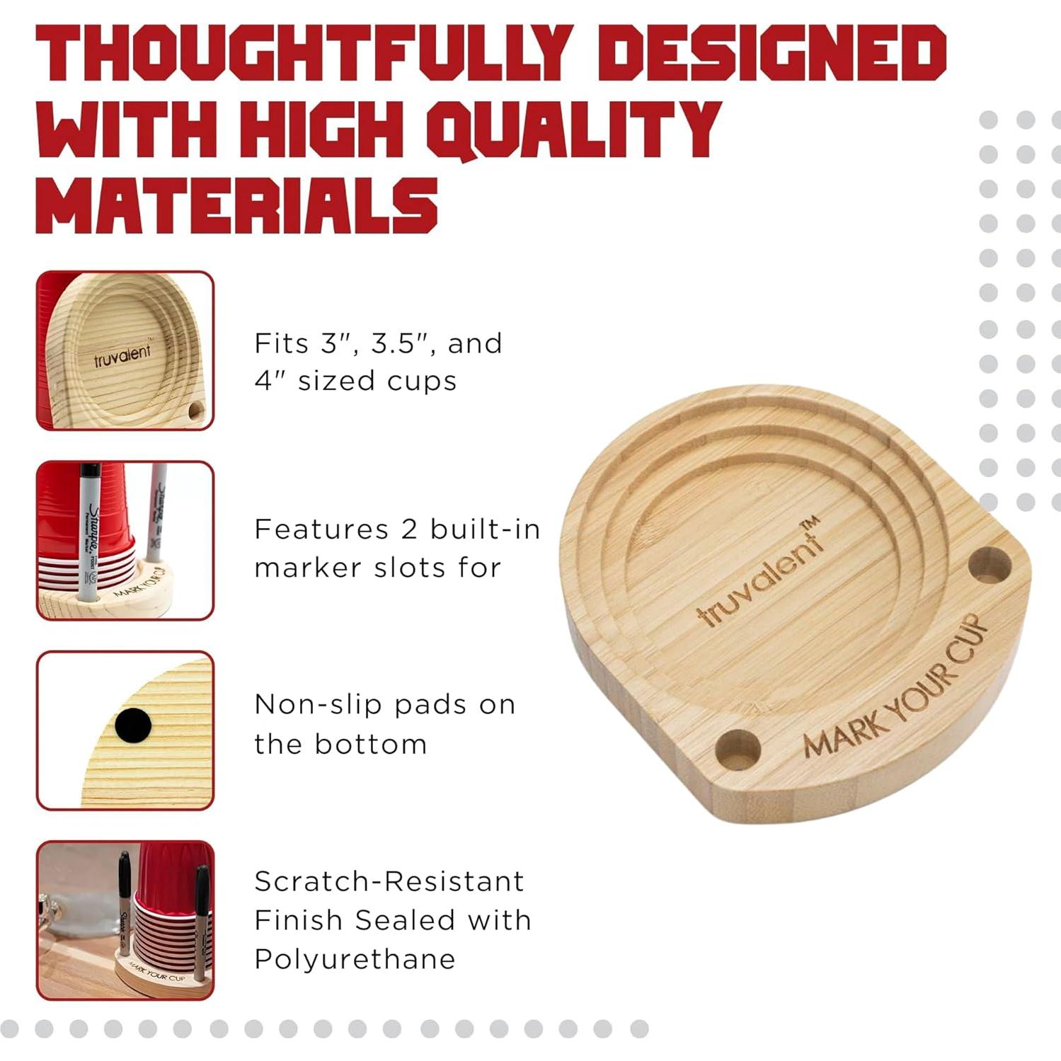 Soporte para Vasos de Fiesta Truvalent - Organizador Compacto