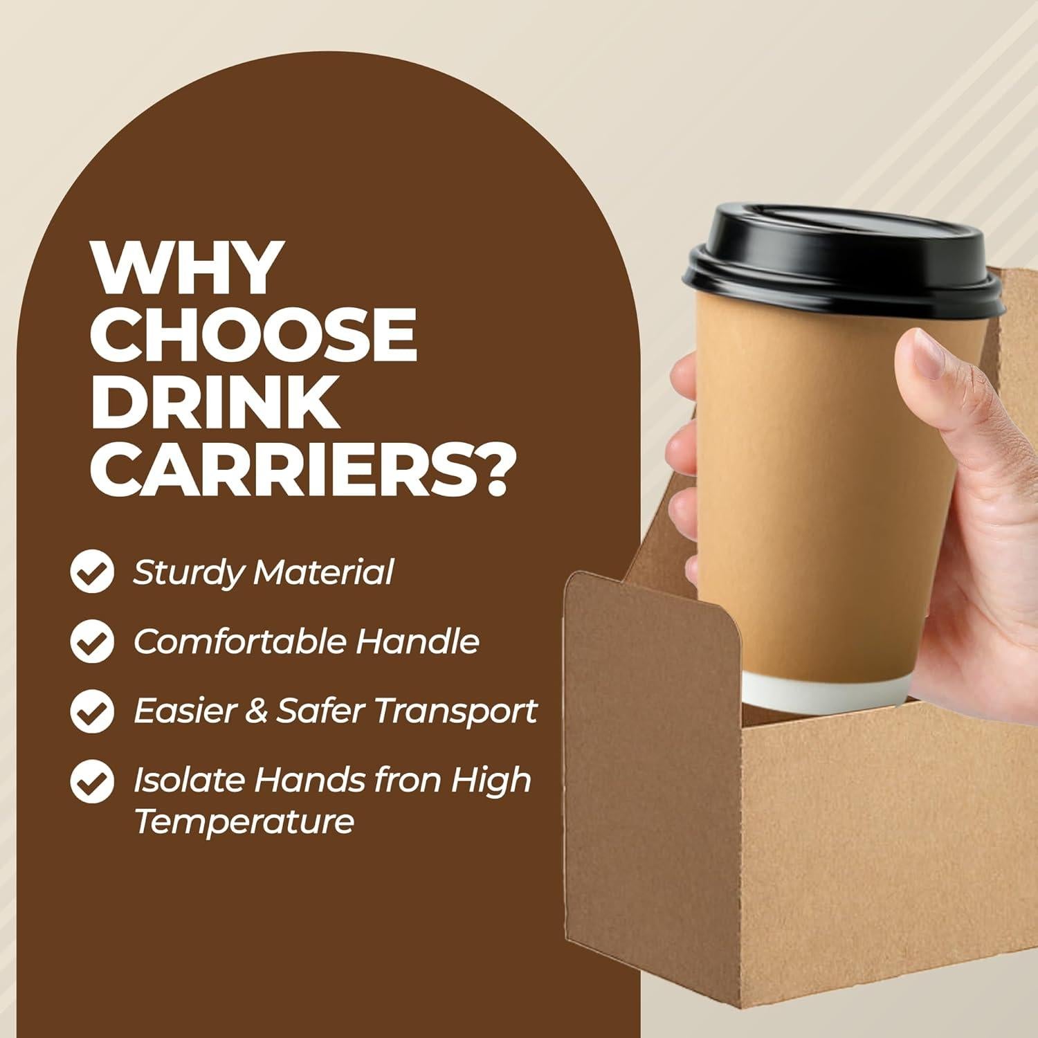 Portador de Bebidas 2 Tazas HOUZZKINGZ USA Plegable