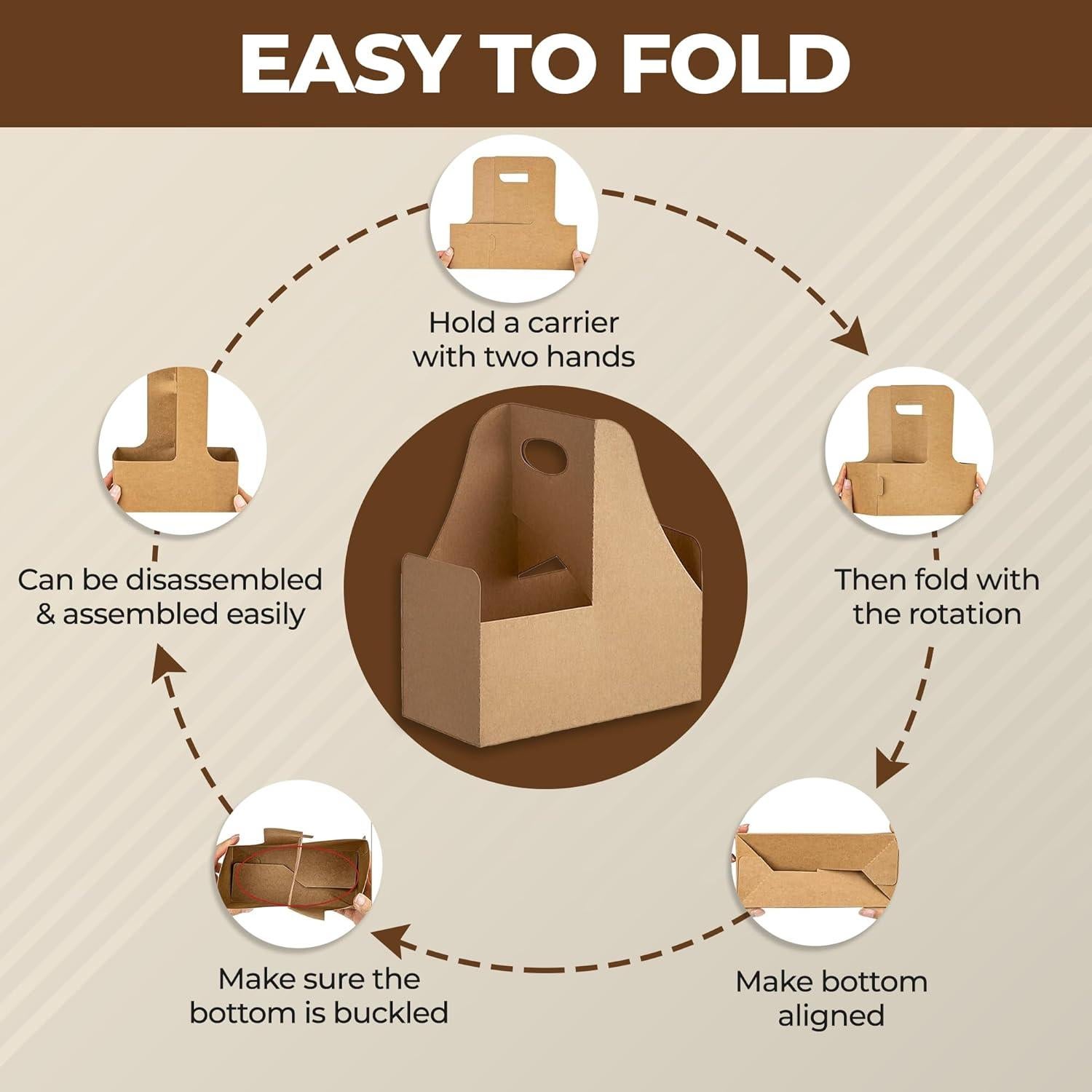 Portador de Bebidas 2 Tazas HOUZZKINGZ USA Plegable