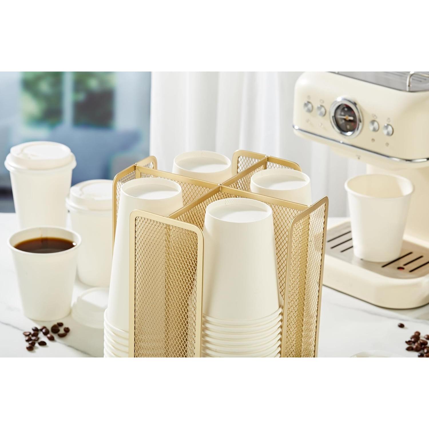 Soporte de Almacenamiento para Tazas de Papel Annova 4 Compartimentos