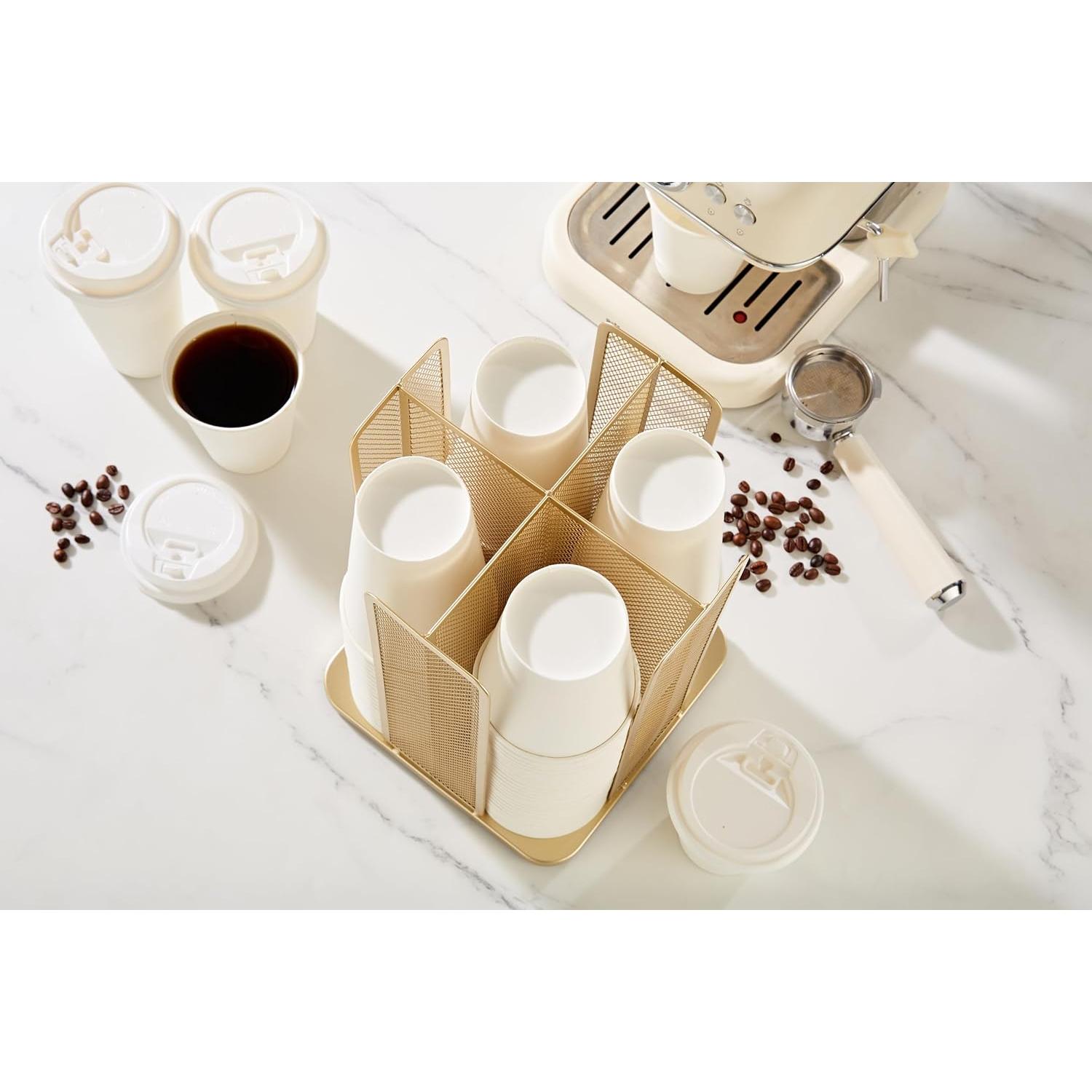 Soporte de Almacenamiento para Tazas de Papel Annova 4 Compartimentos