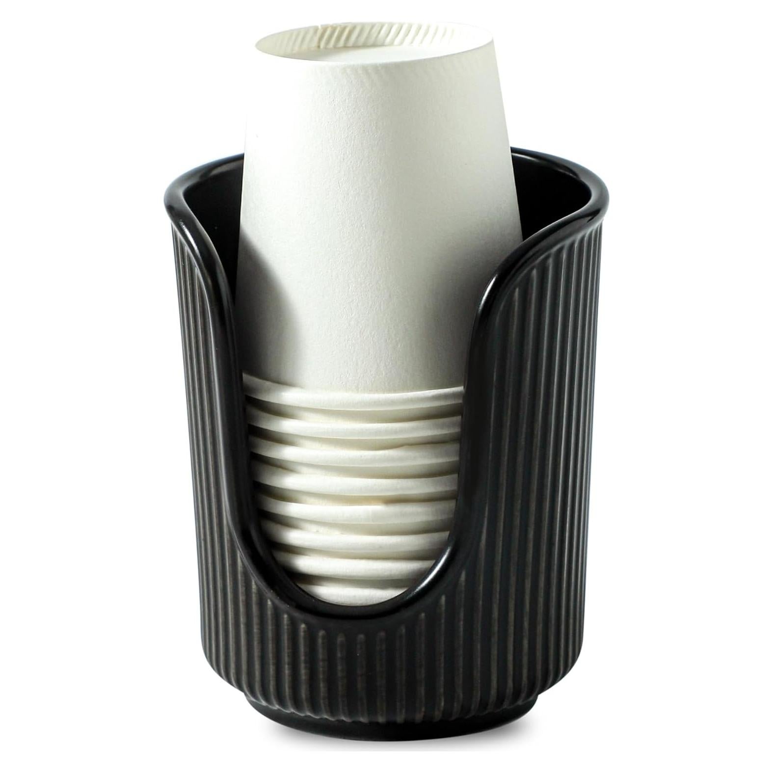 Dispensador de Tazas de Cerámica Dobbyby Negro 3-4oz