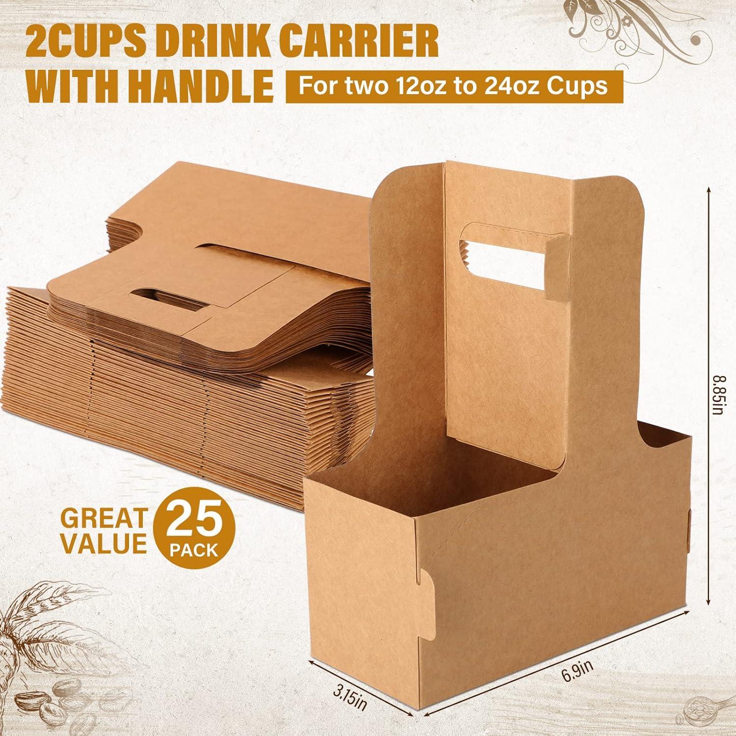 Soportes para Bebidas Desechables Nuogo 50 Piezas 2 Tazas