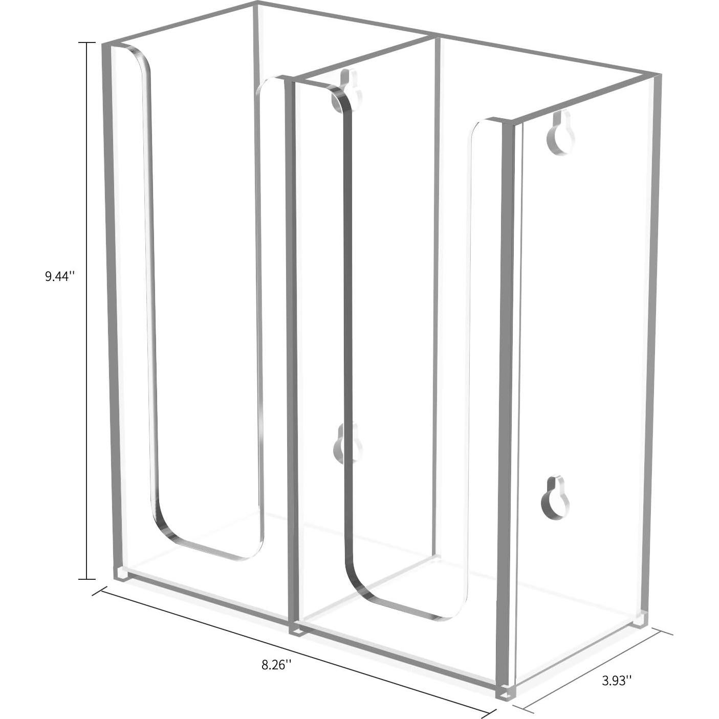 Organizador de Tazas Acrílico Richboom 2 Compartimentos
