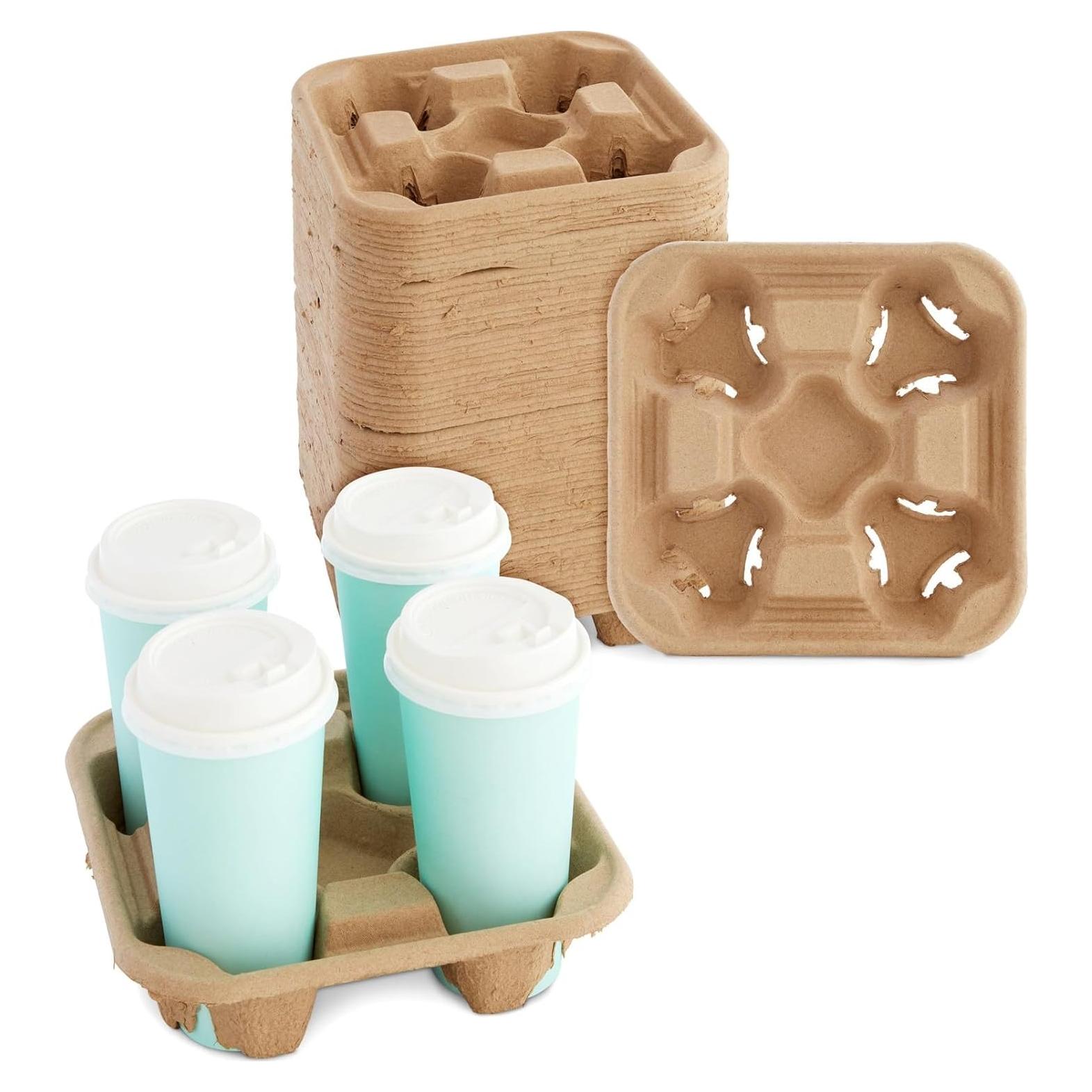 Bandeja Desechable para 4 Tazas Okuna Outpost - 60 Unidades