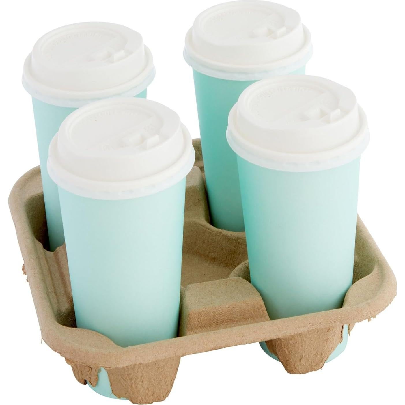 Bandeja Desechable para 4 Tazas Okuna Outpost - 60 Unidades