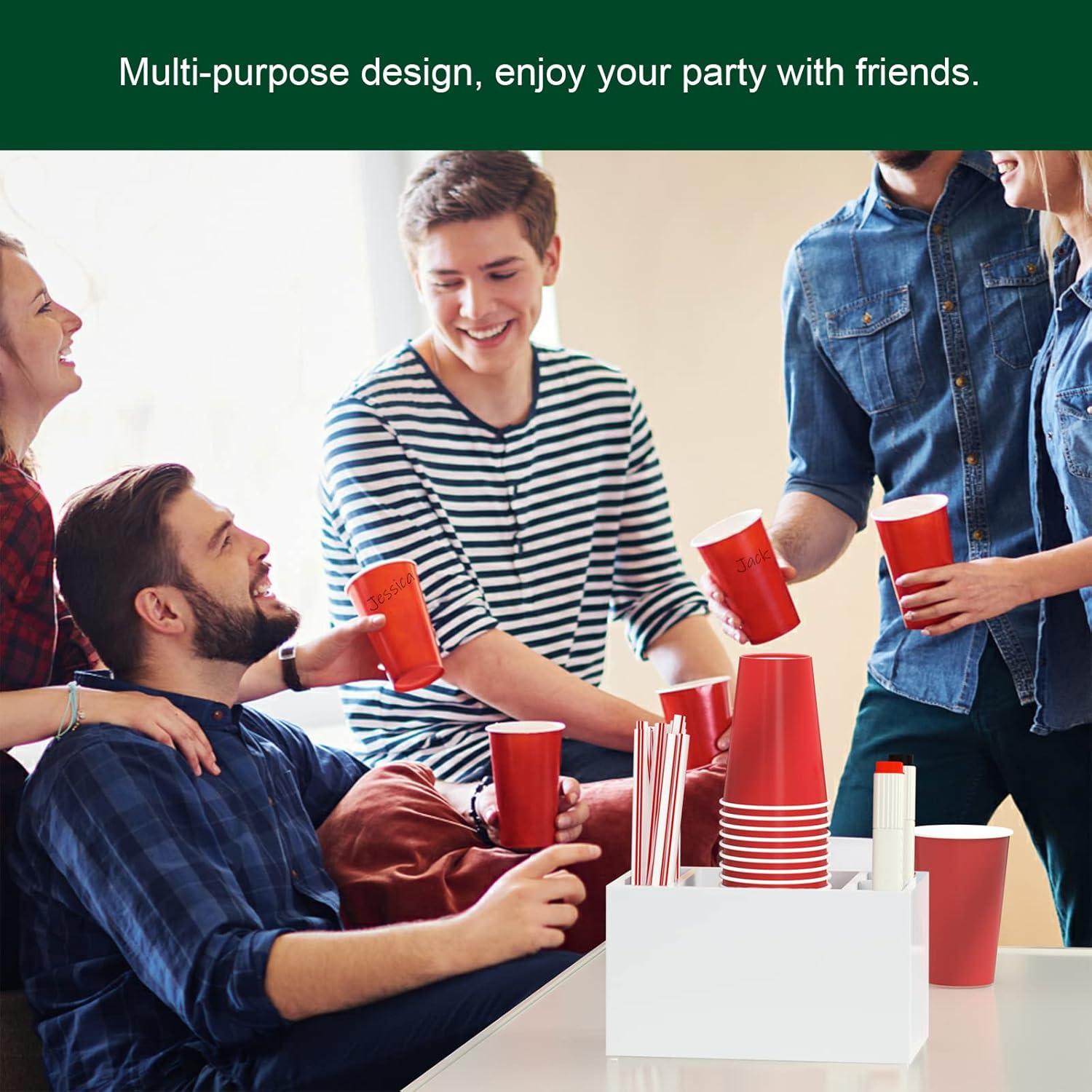 Soporte para Vasos Descartables BOSSCASA Blanco 16 oz