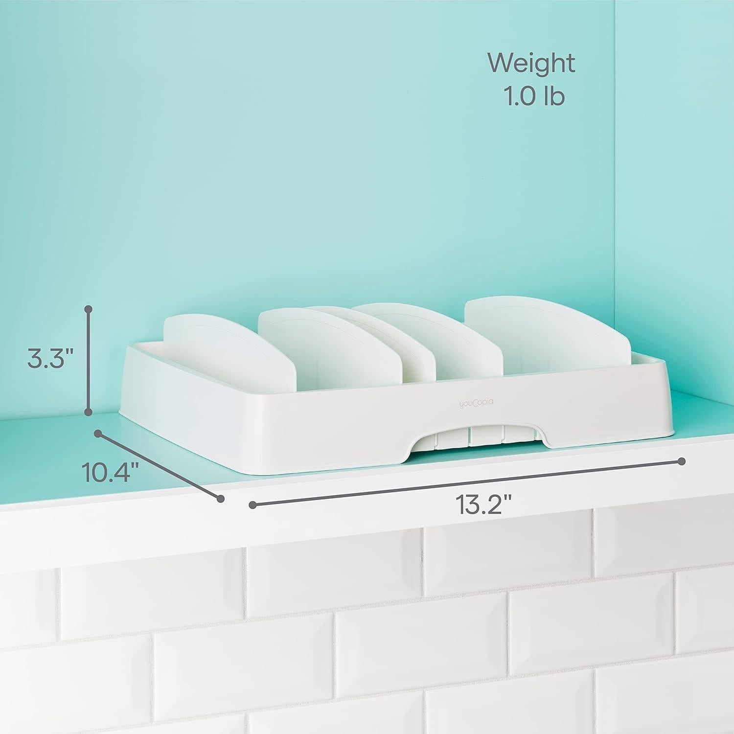 Organizador de Tapas YouCopia StoraLid Grande Ajustable