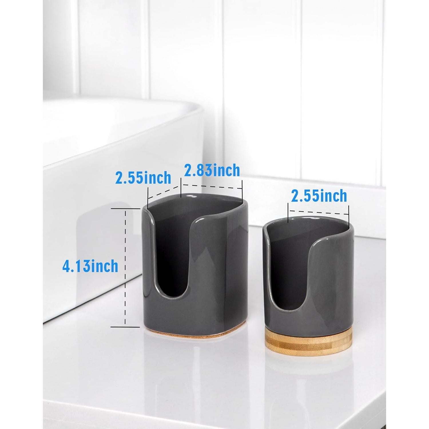 Dispensador de Tazas Cerámica Viosuniu 5 oz Gris