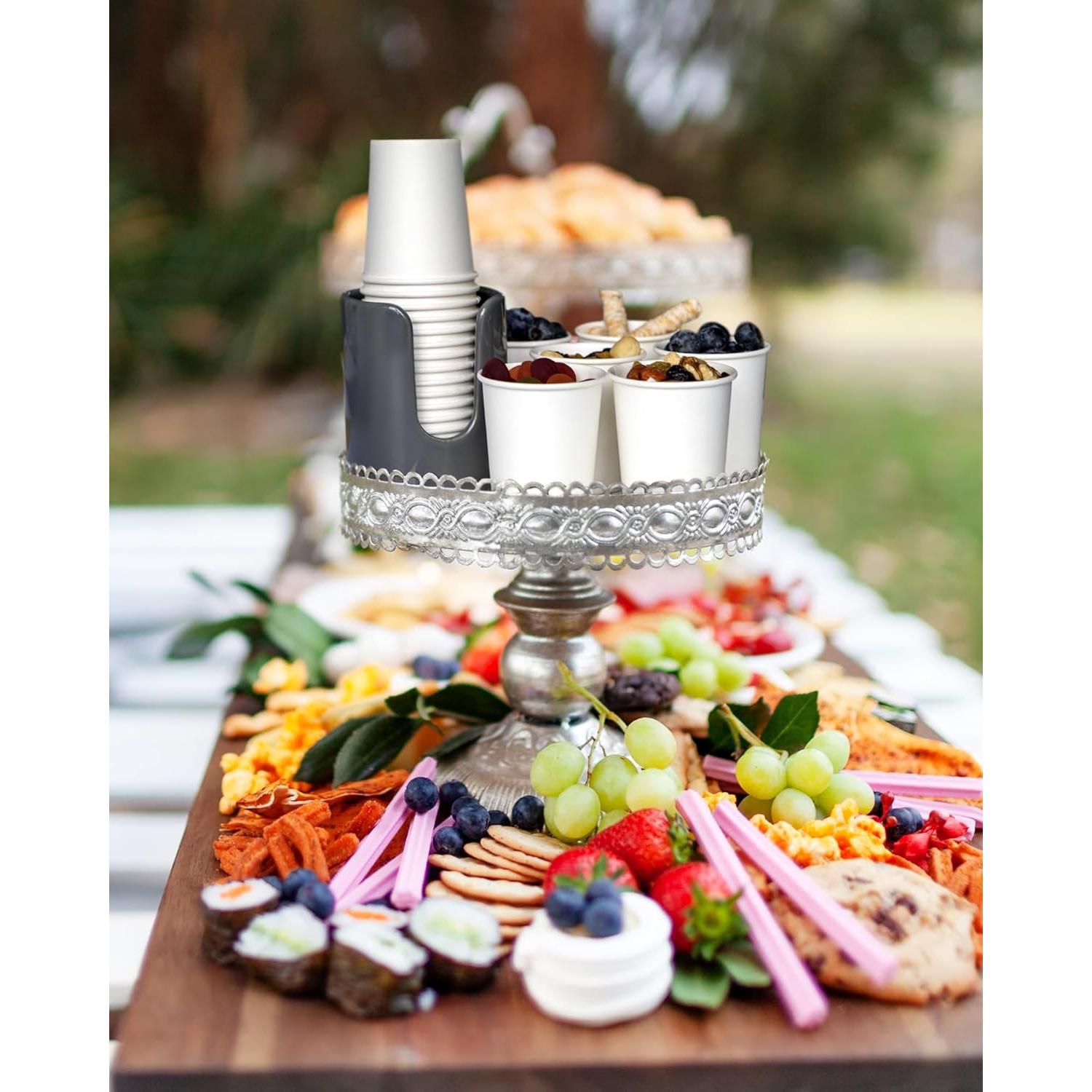 Dispensador de Tazas Cerámica Viosuniu 5 oz Gris