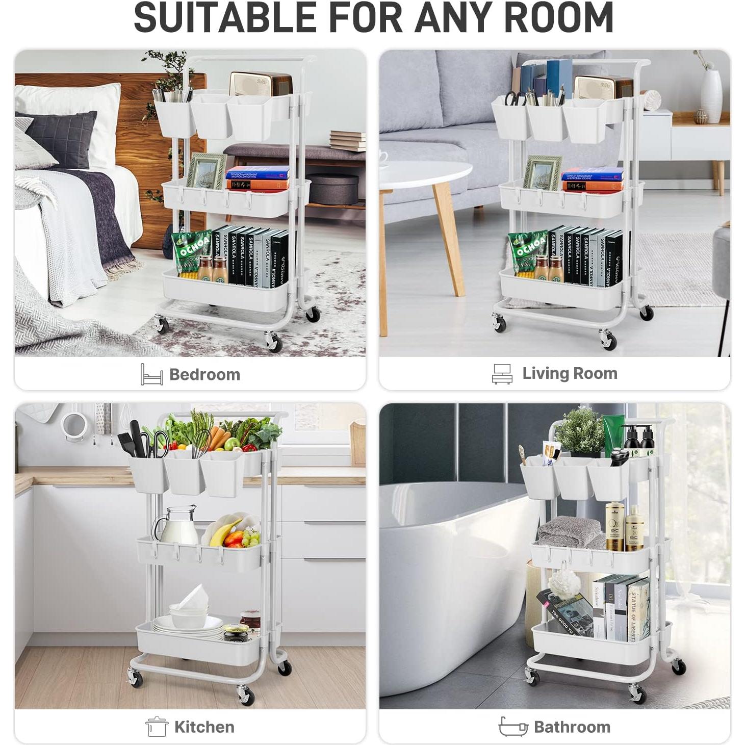 Paquete de 5 Soportes Colgantes para Tazas LEZIOA Blanco