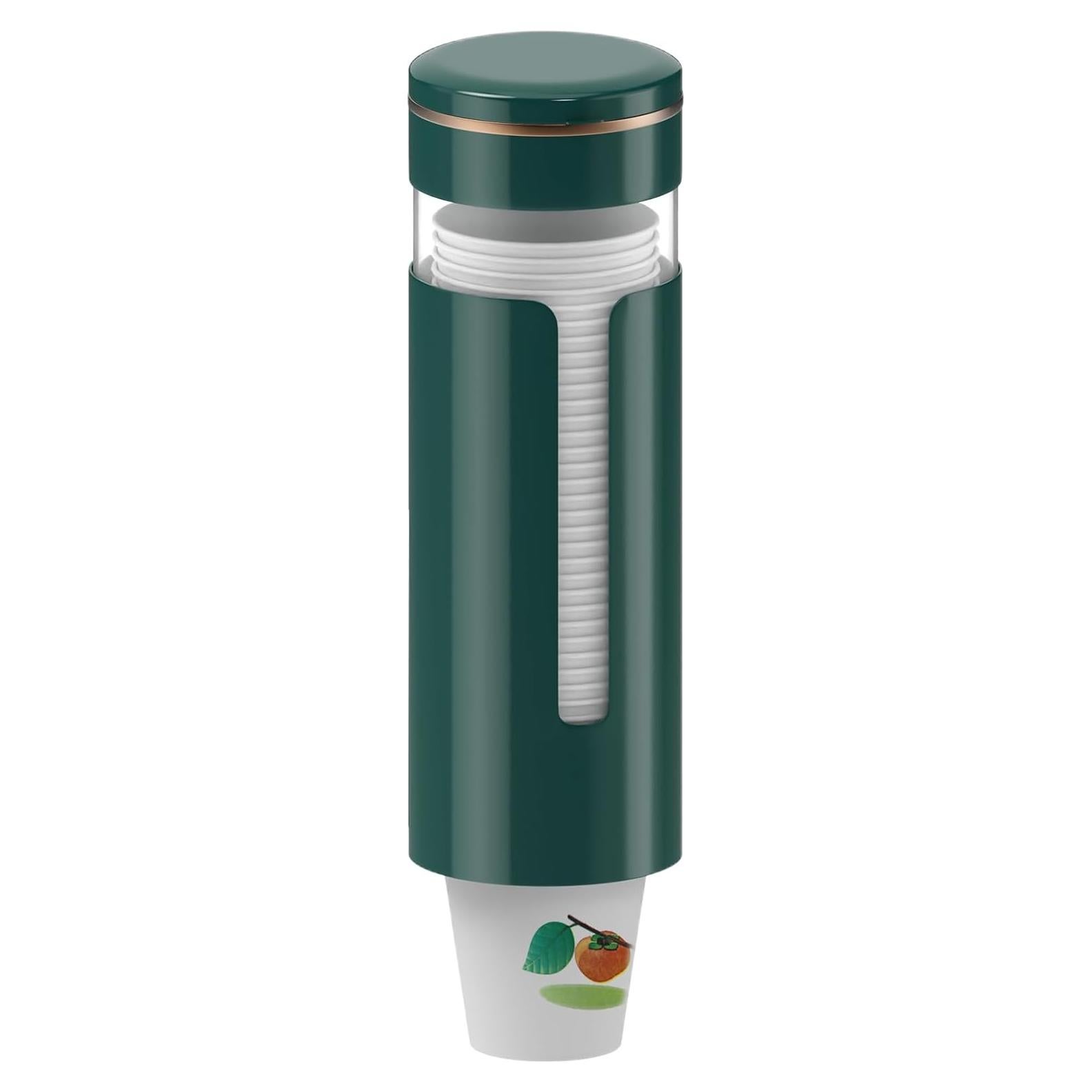 Dispensador de Tazas Montado en Pared Haqaf Verde 5-8oz