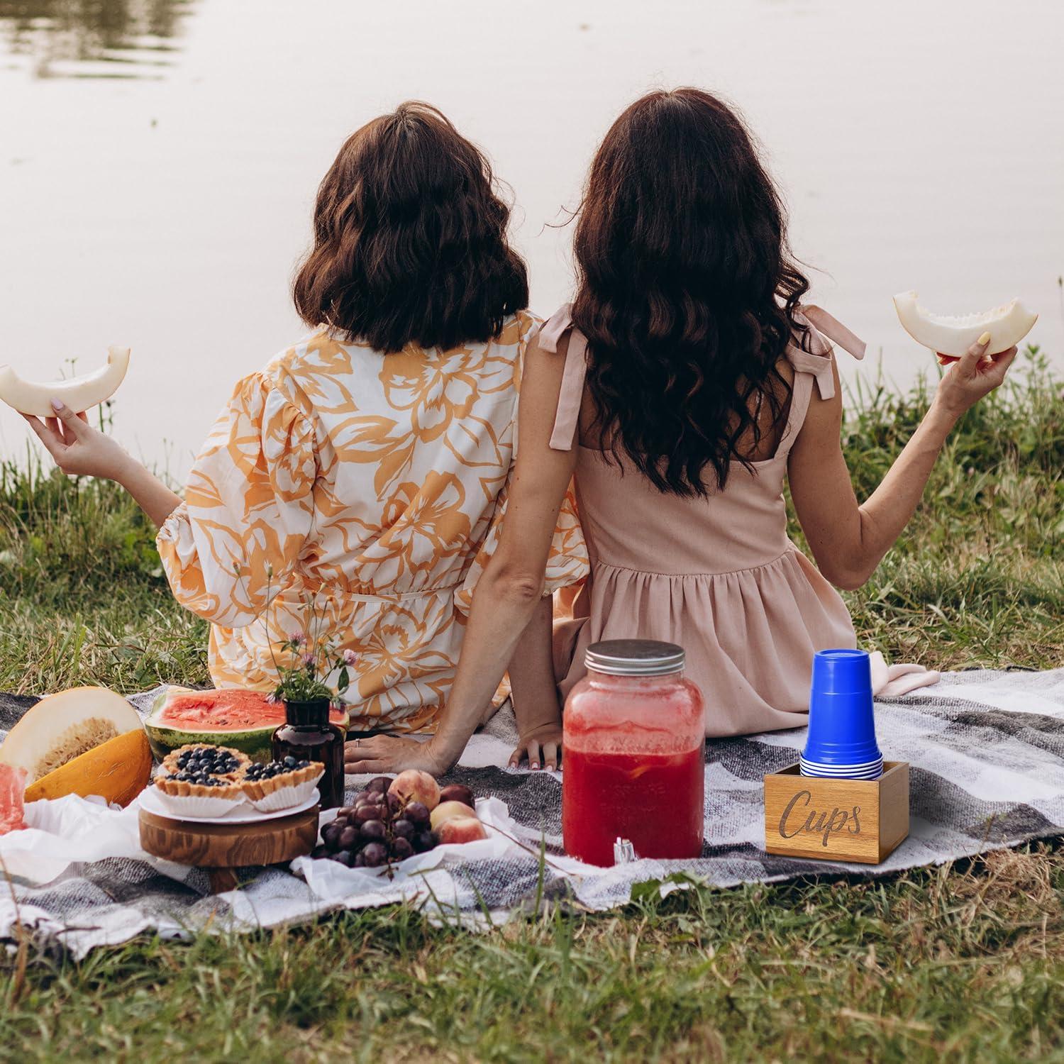 Soporte para Tazas de Madera Acacia LBEMEY 13x13 cm