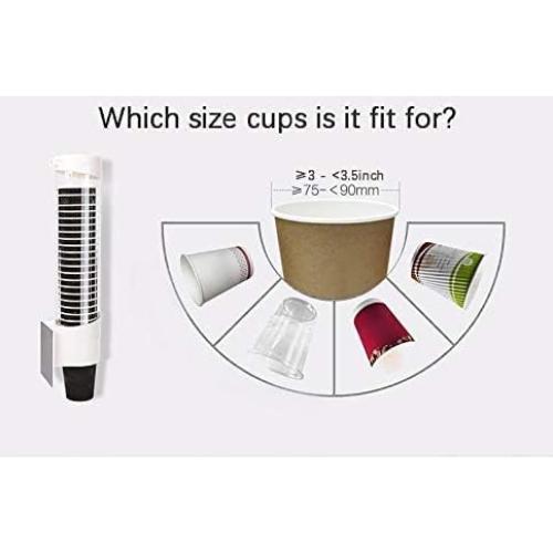 Dispensador de Tazas Desechables HKeeper Grande 8-14 oz