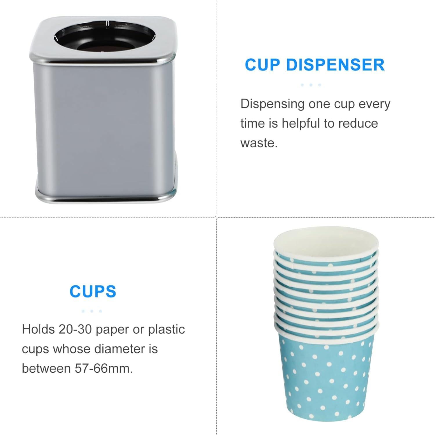 Dispensador de vasos de papel DOITOOL 3 oz con 10 vasos