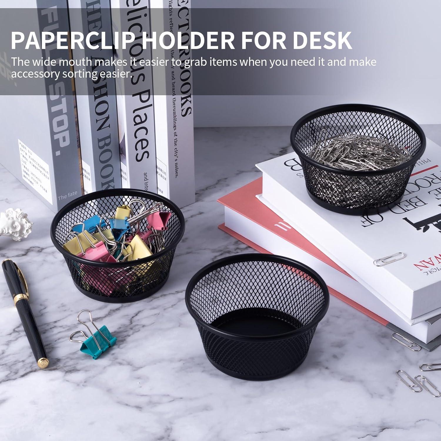 Soporte para Clips de Papel SLSON 6 Unidades Negro