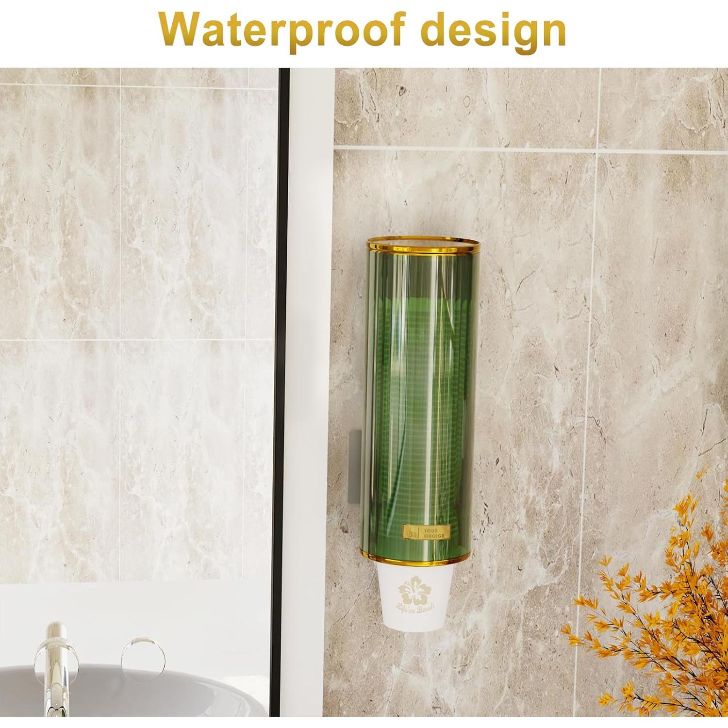 Dispensador de Tazas Talkson Verde 4-7 oz Montado en Pared