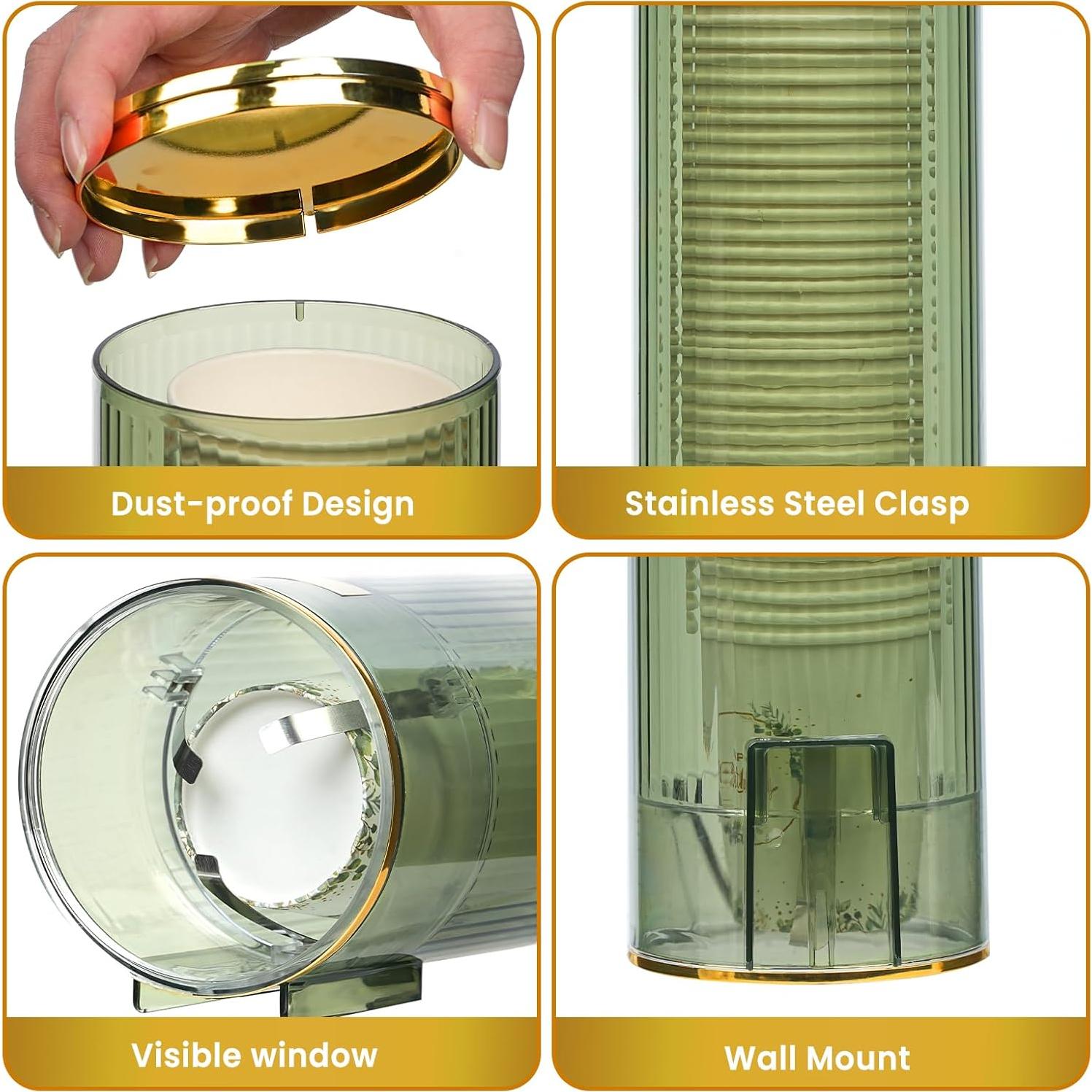 Dispensador de Tazas Talkson Verde 4-7 oz Montado en Pared