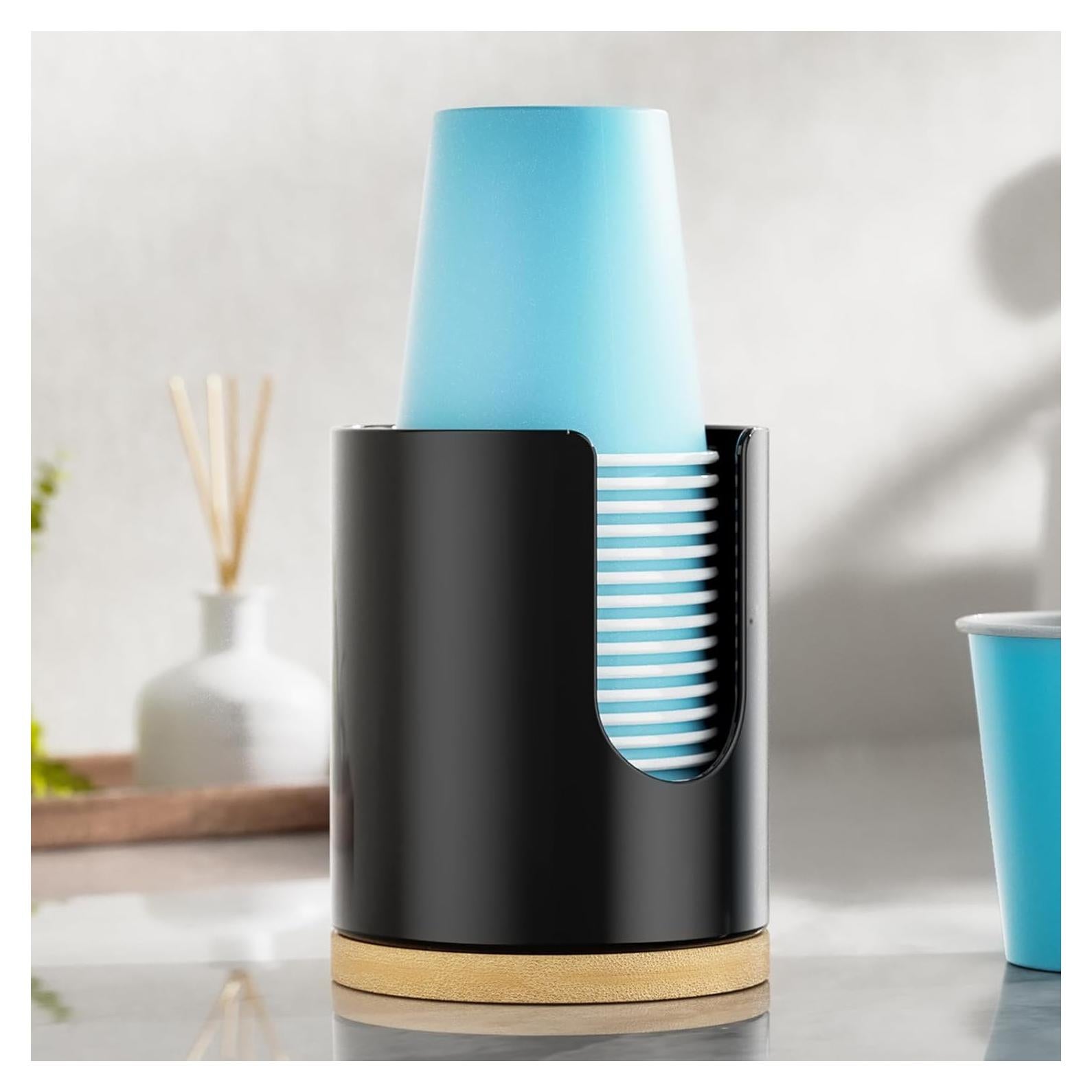 Dispensador de Tazas VITVITI para Baño Negro 4 OZ