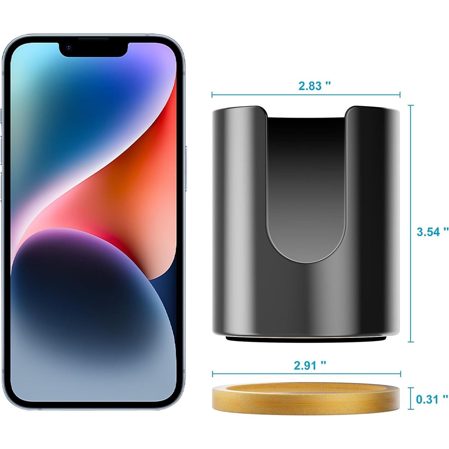 Dispensador de Tazas VITVITI para Baño Negro 4 OZ