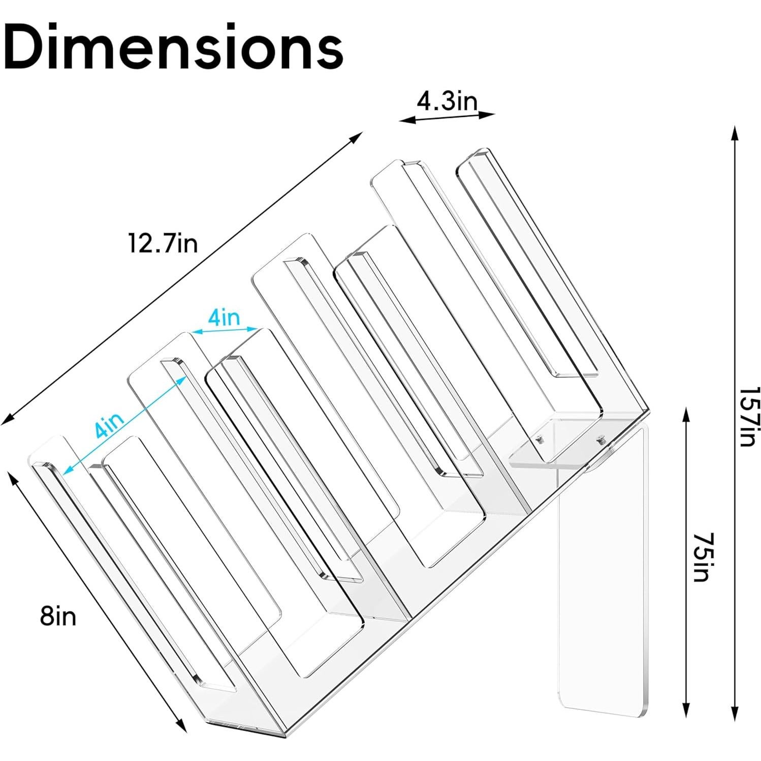 Soporte para Tazas de Papel Lumanman 3 Compartimentos Acrílico