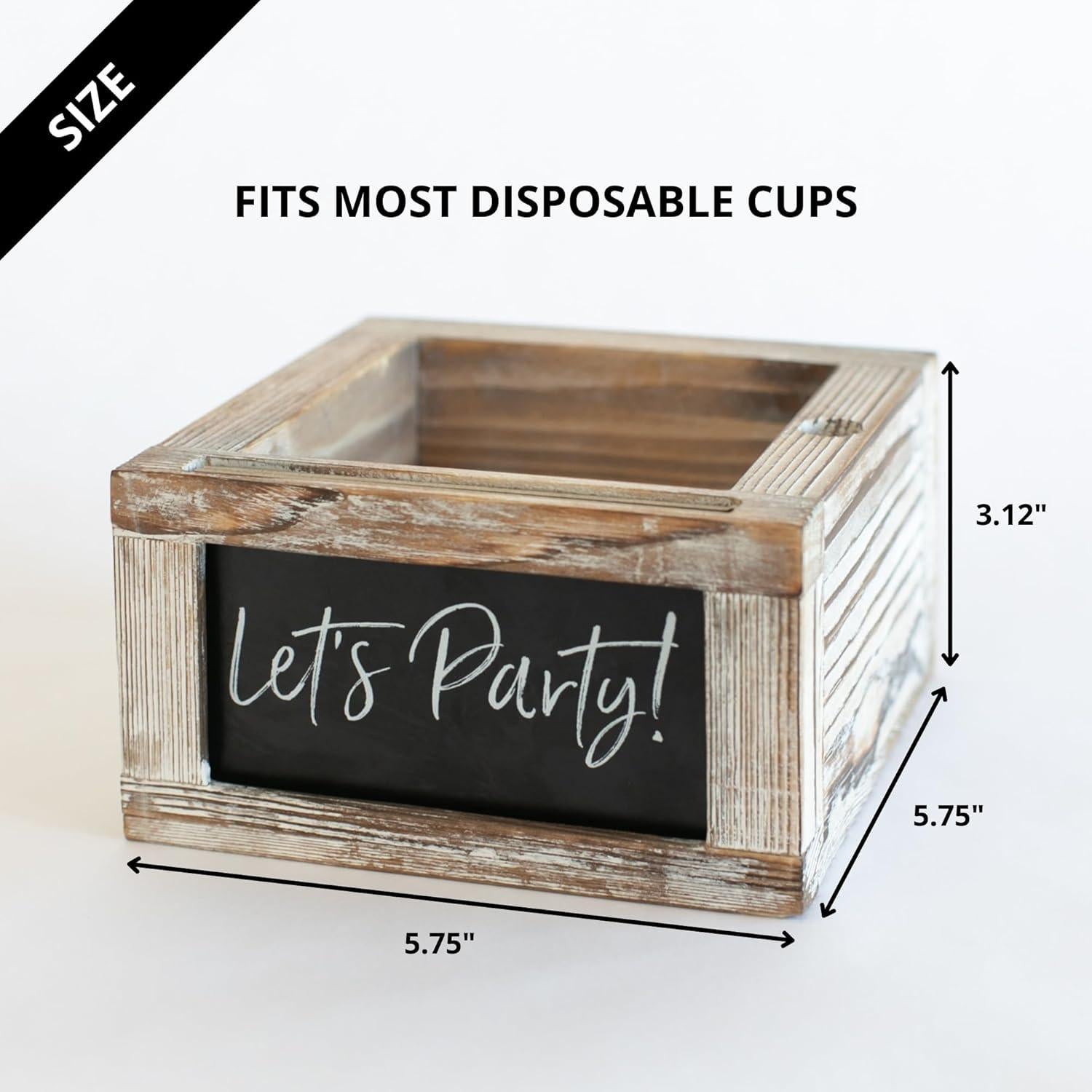 Soporte para Tazas de Madera Ford & Row - 6 Señales Intercambiables