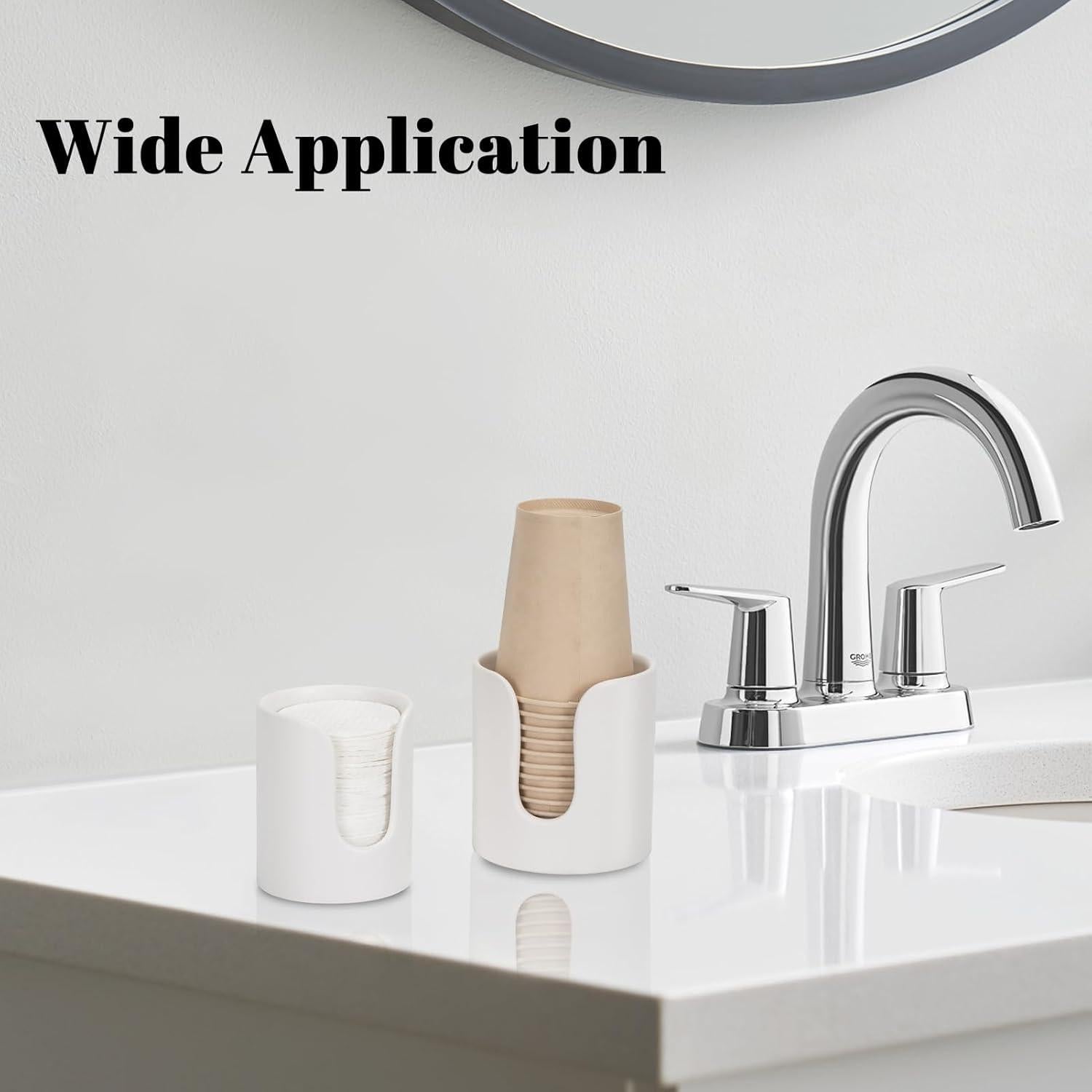 Dispensador de Tazas Cerámica UHEY HOME Blanco Juego de 2