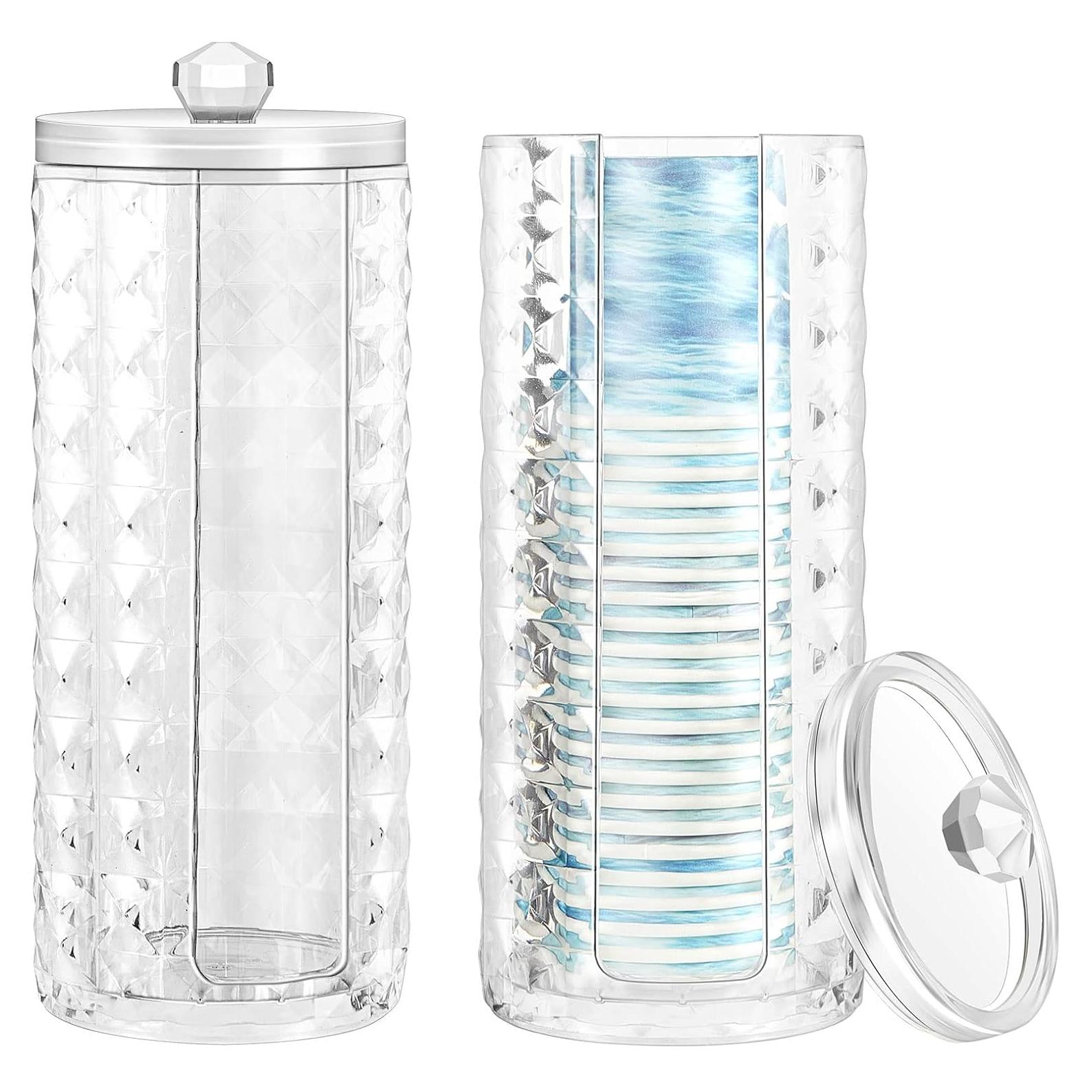 Dispensador de Tazas de Baño Skylety 2 Pcs Transparente