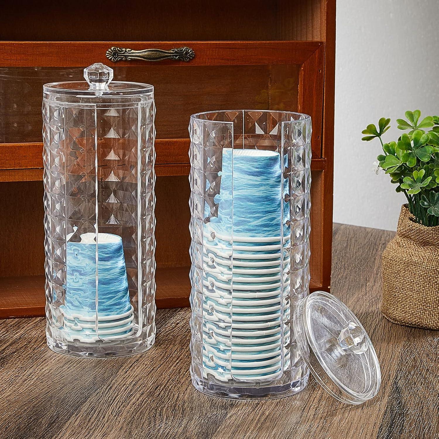 Dispensador de Tazas de Baño Skylety 2 Pcs Transparente