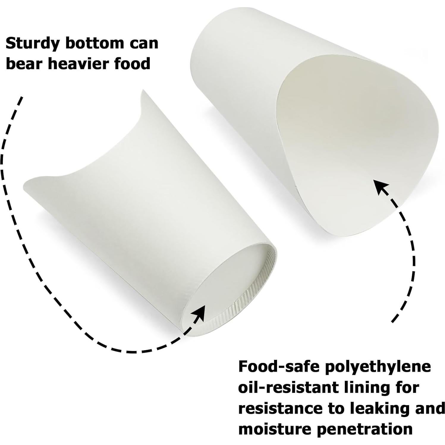 Vasos Desechables para Papas Fritas CAMKYDE 100 Pcs 12oz