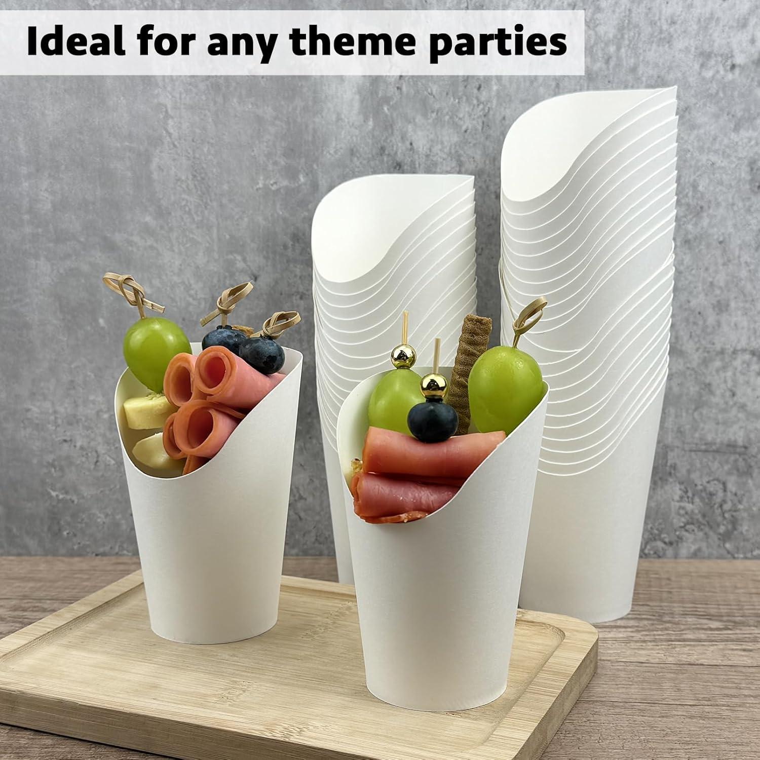 Vasos Desechables para Papas Fritas CAMKYDE 100 Pcs 12oz