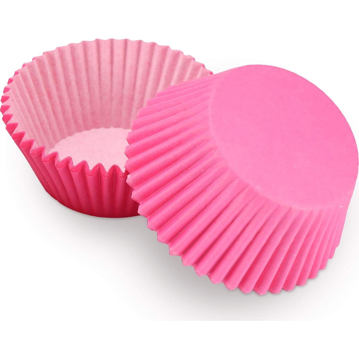 Moldes para Hornear Muffins TRUSBER 100 Piezas Rosa