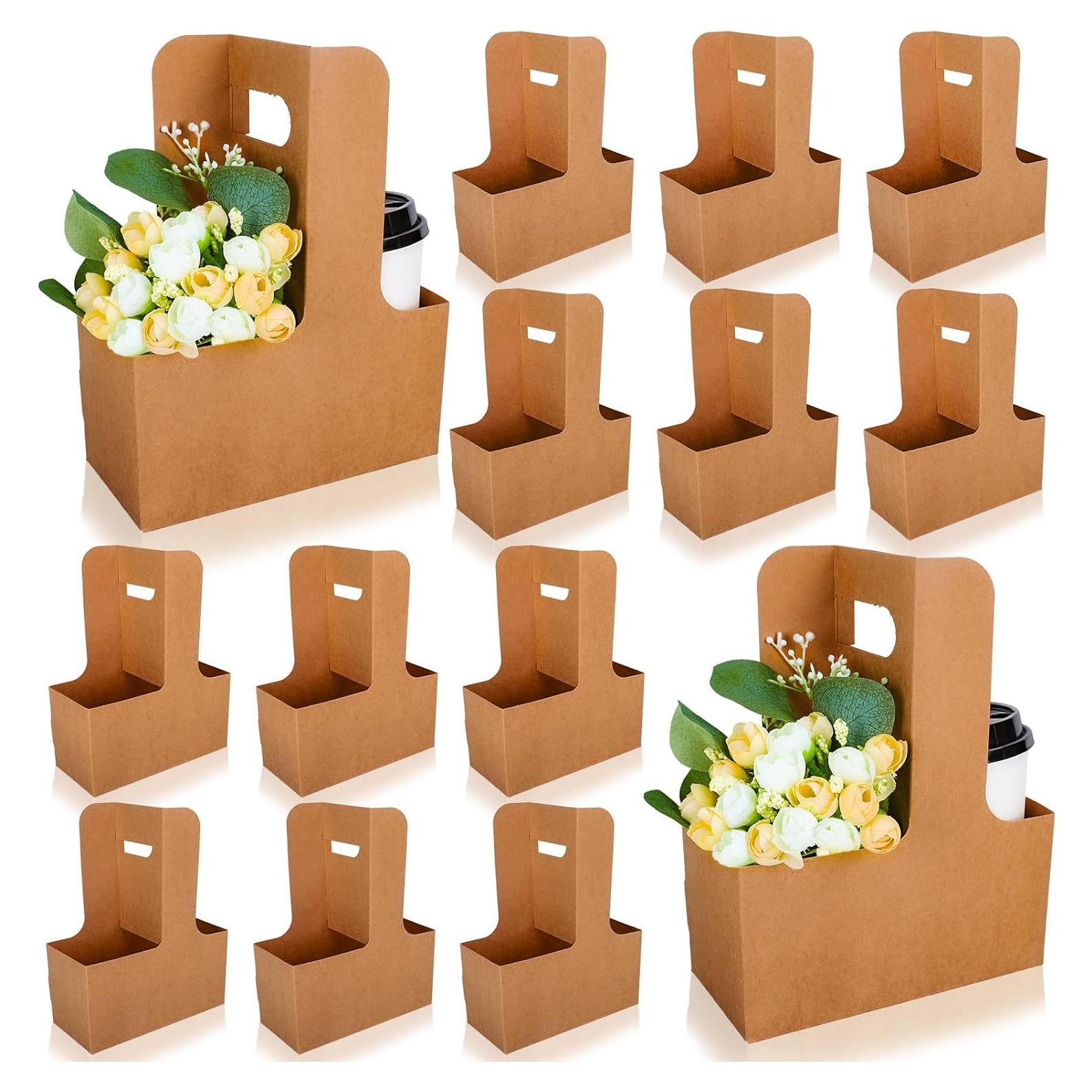 Bolsas de Regalo de Flores Kraft Whaline 20 Pcs 17.5x8x9cm
